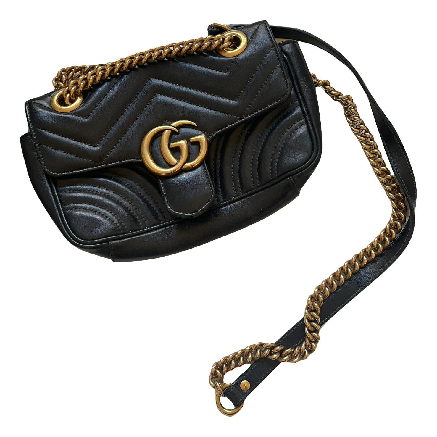 GG Marmont Flap leather crossbody bag