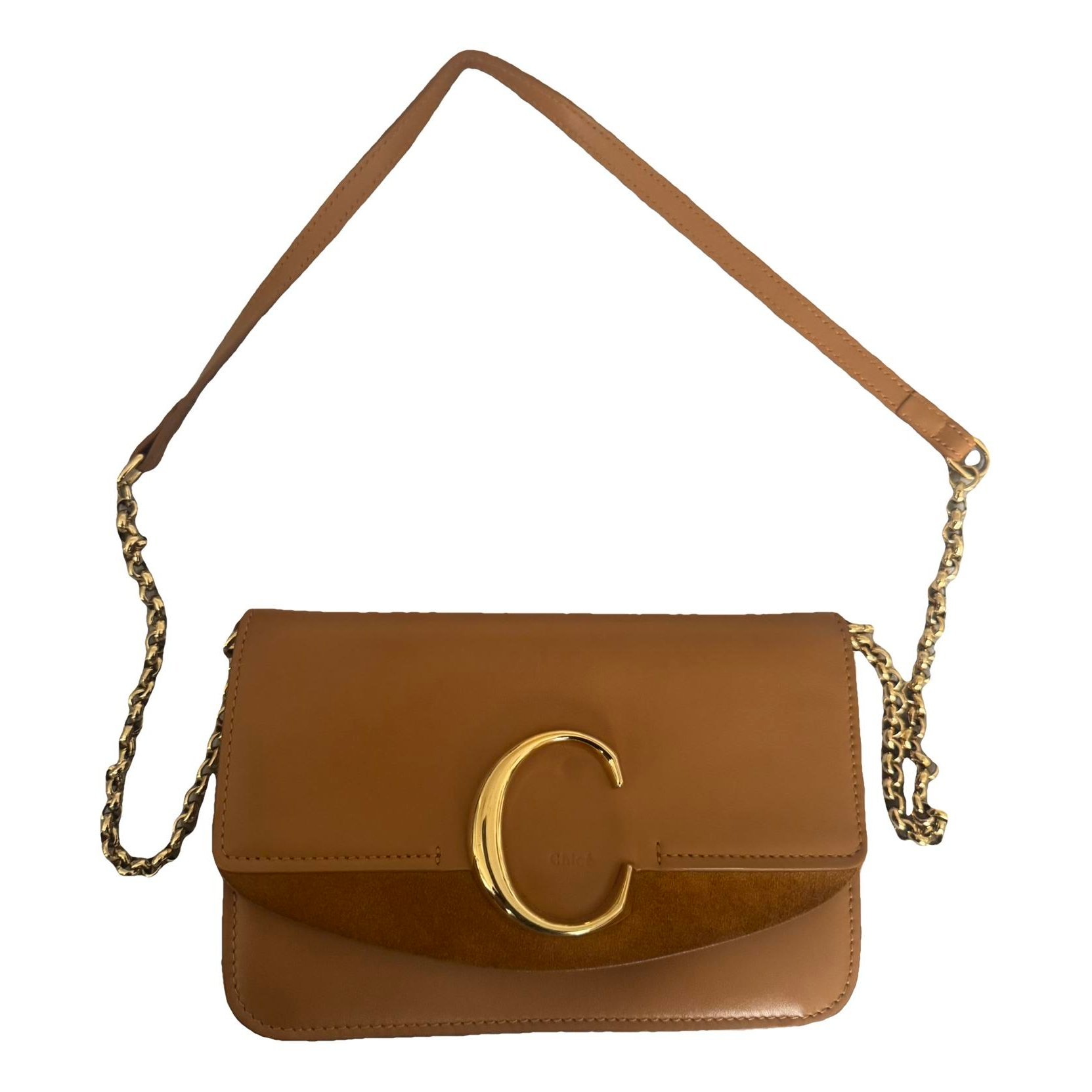 C leather crossbody bag