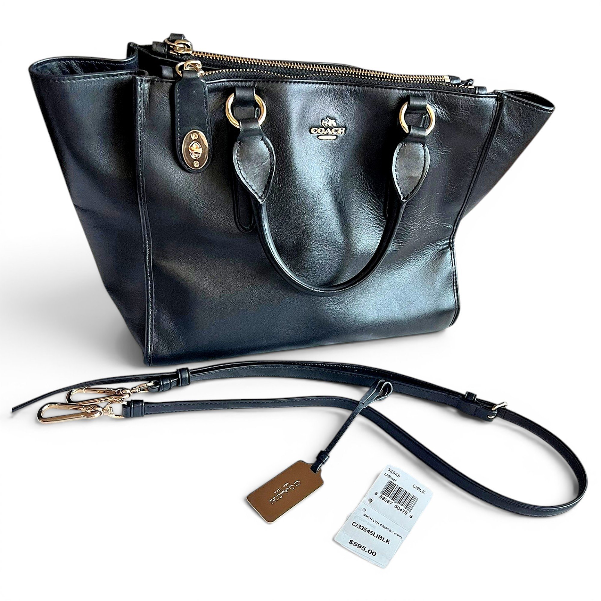 Leather handbag