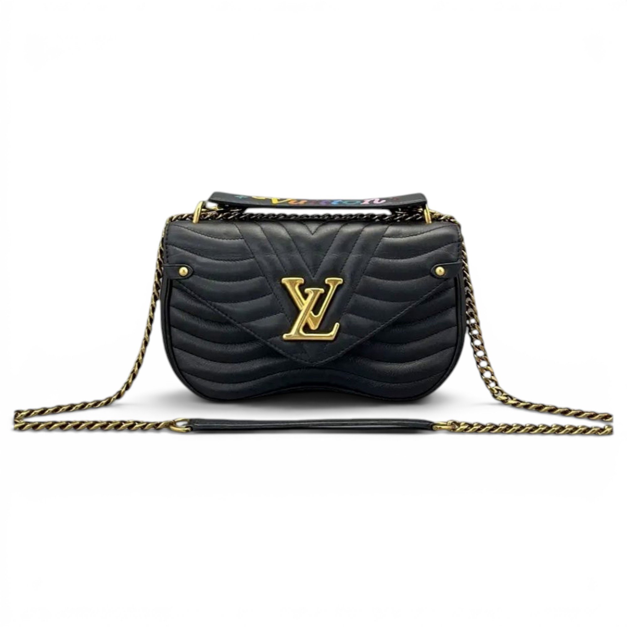 New Wave leather handbag