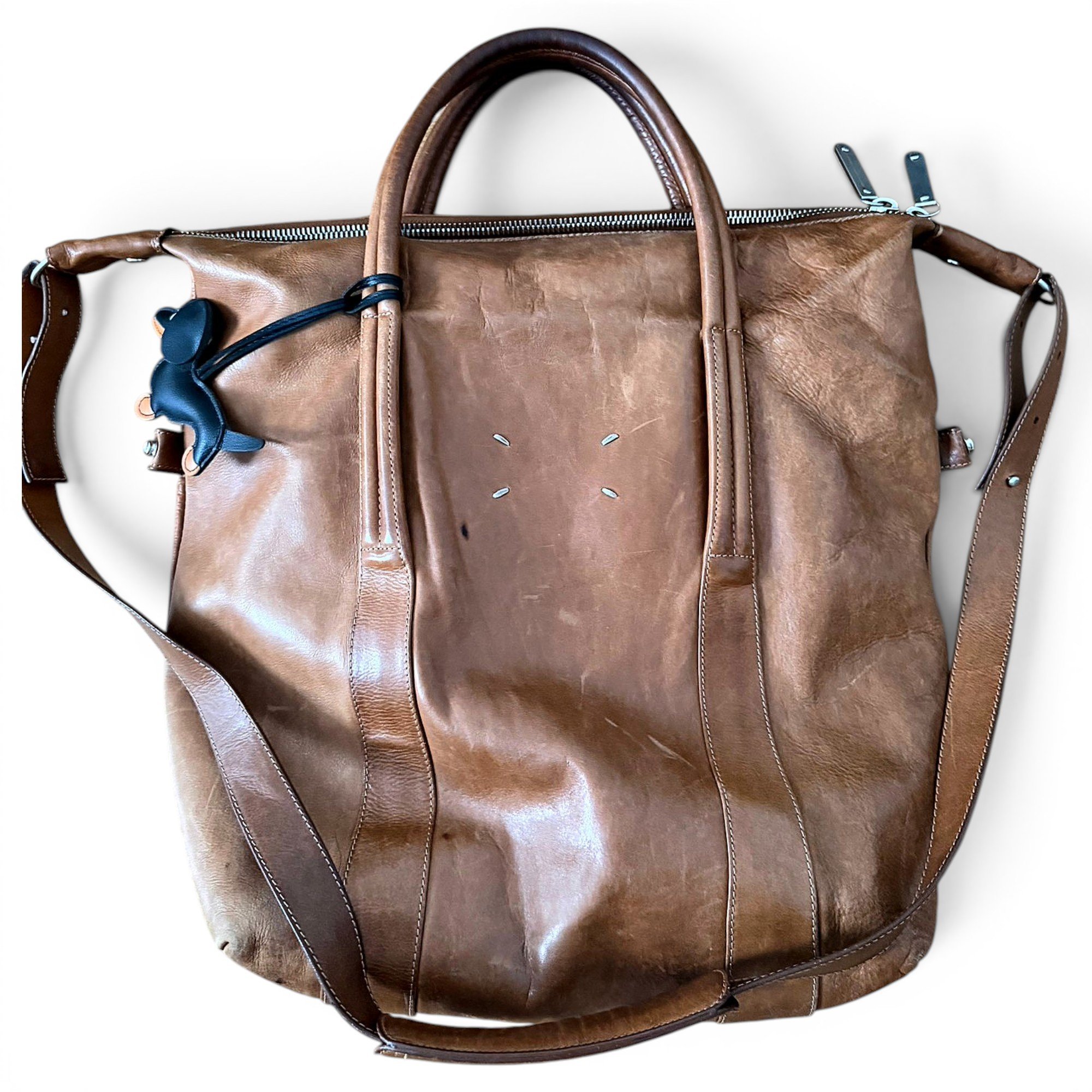Leather tote