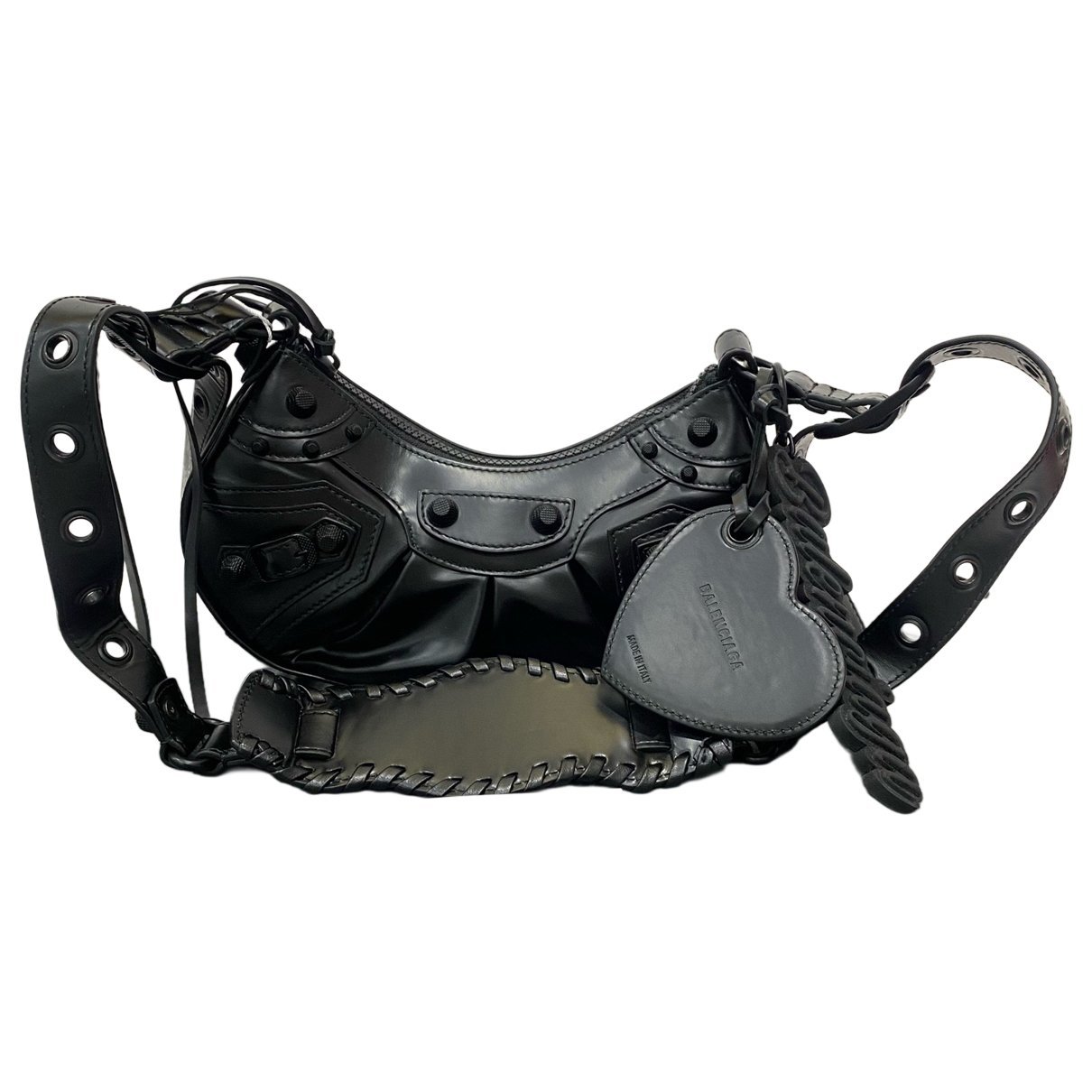 City leather handbag
