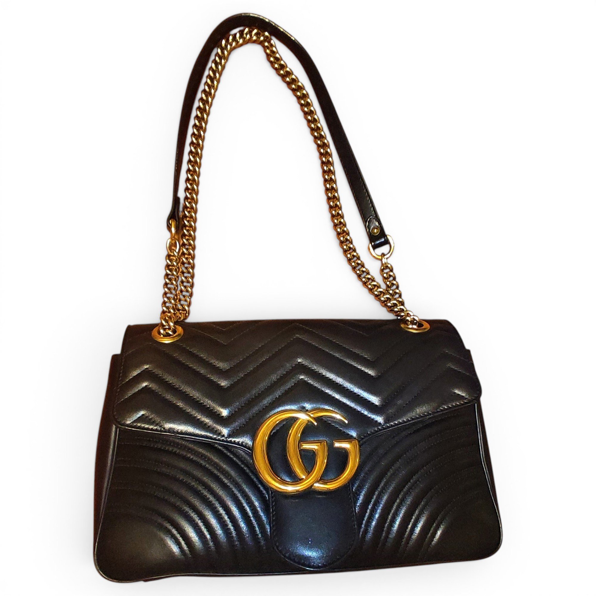 GG Marmont Flap leather crossbody bag