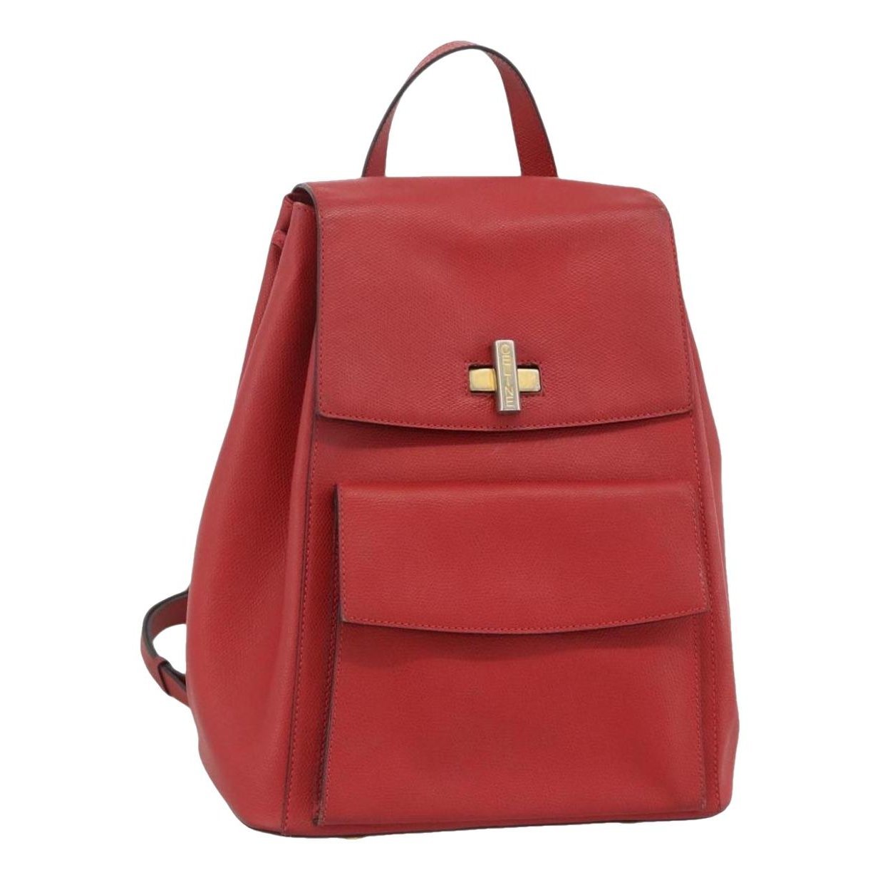 Leather backpack