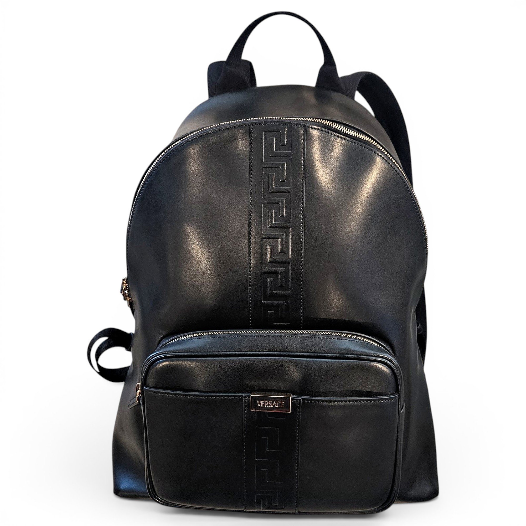Leather backpack