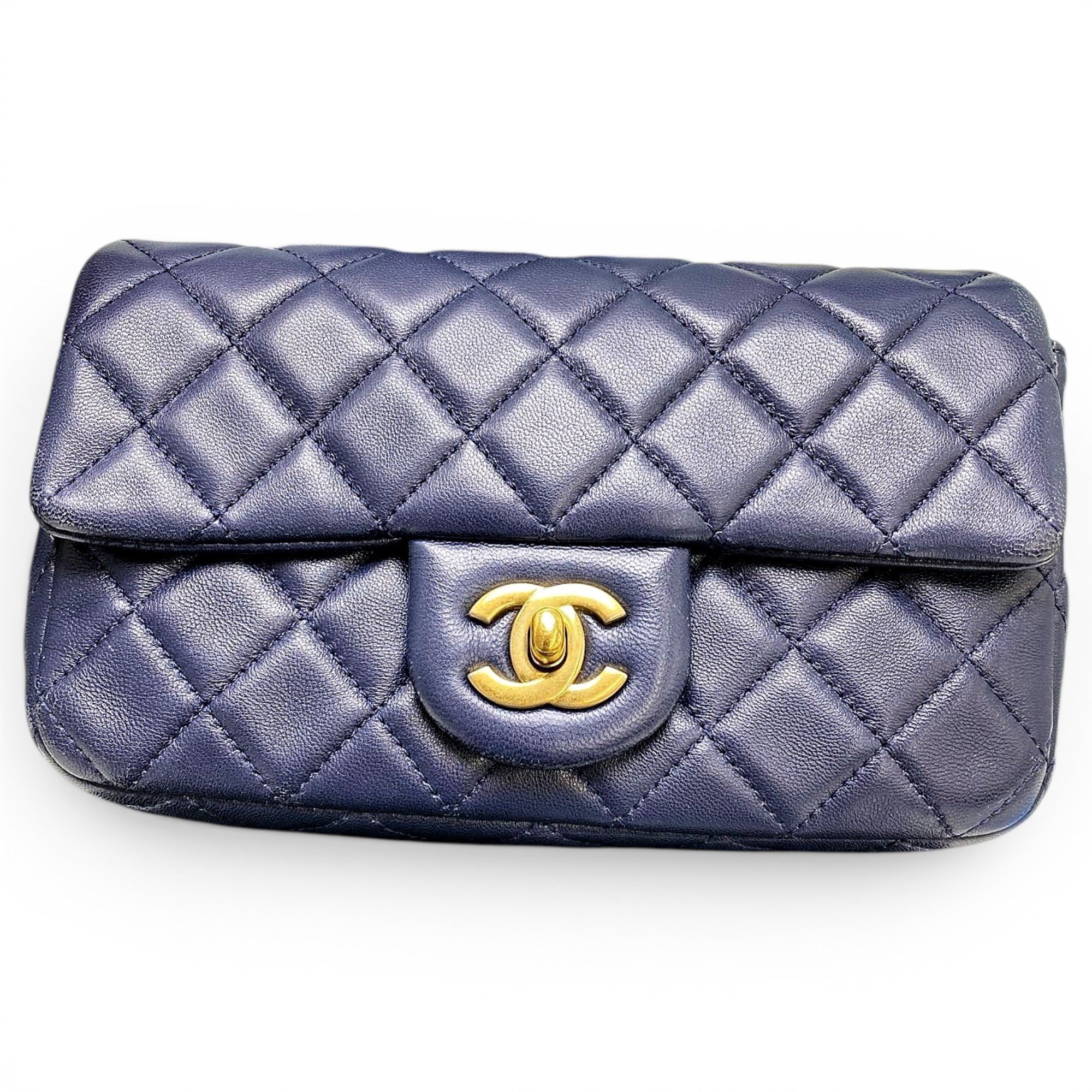 Wallet On Chain leather mini bag