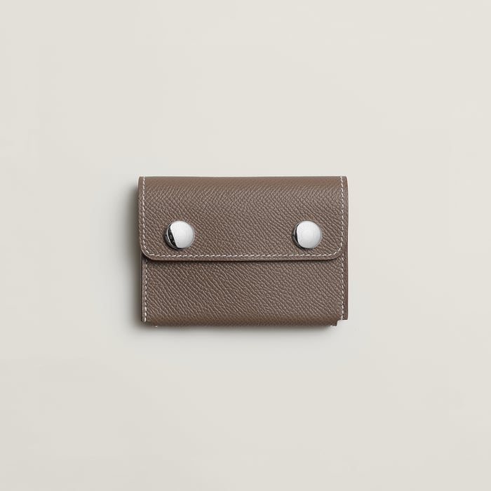 Étoupe Hermèsnap II Card Holder