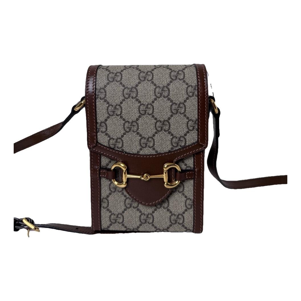 Horsebit 1955 Vertical cloth crossbody bag