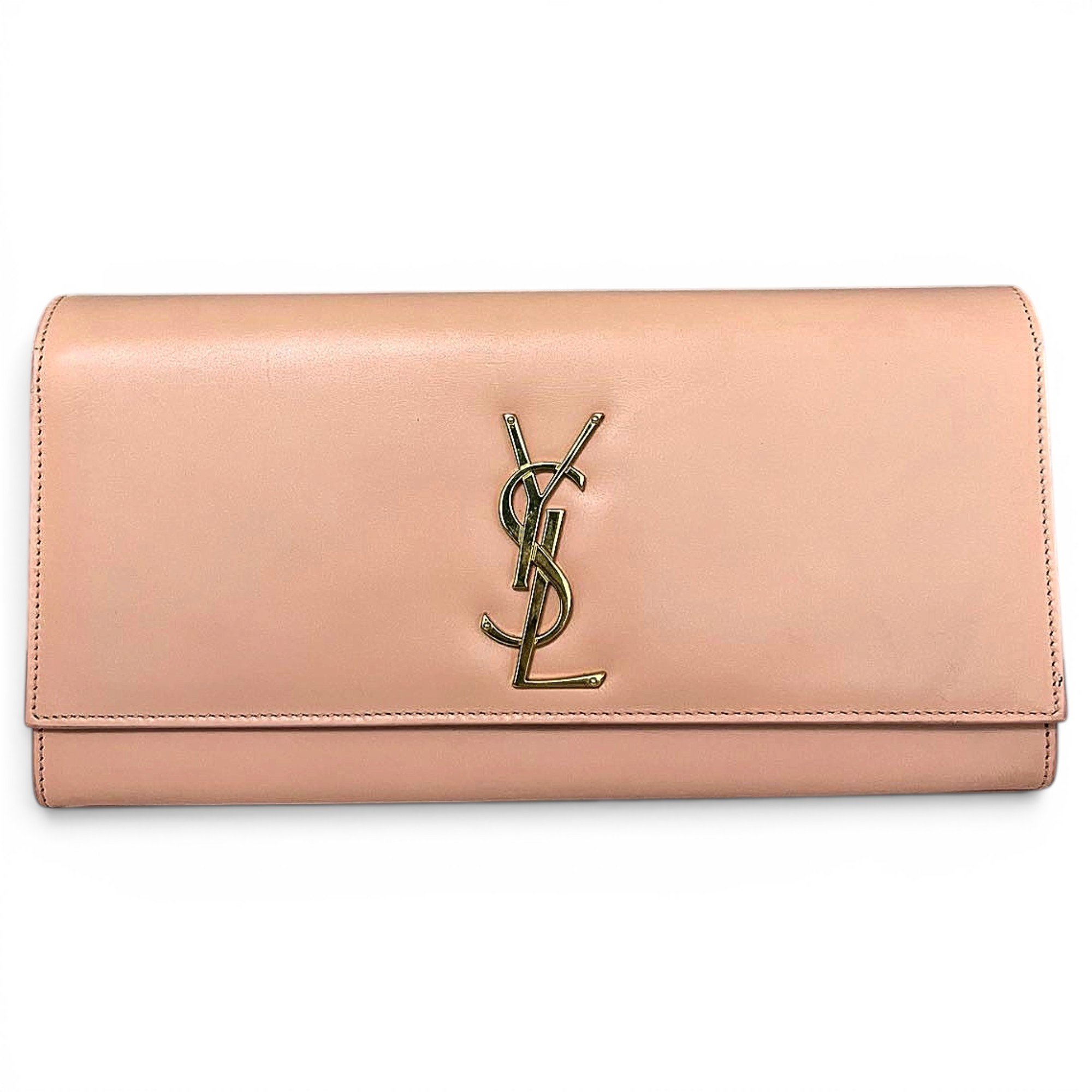 Leather clutch bag