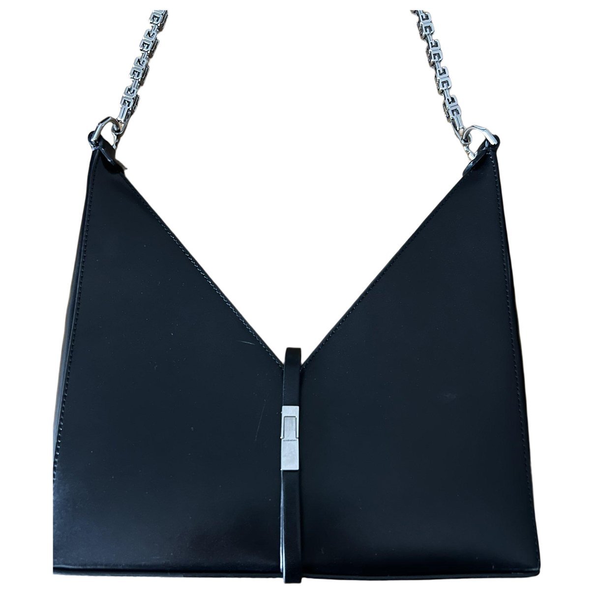 Leather clutch bag