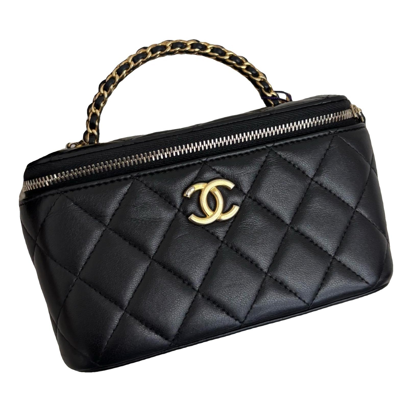 Vanity leather handbag