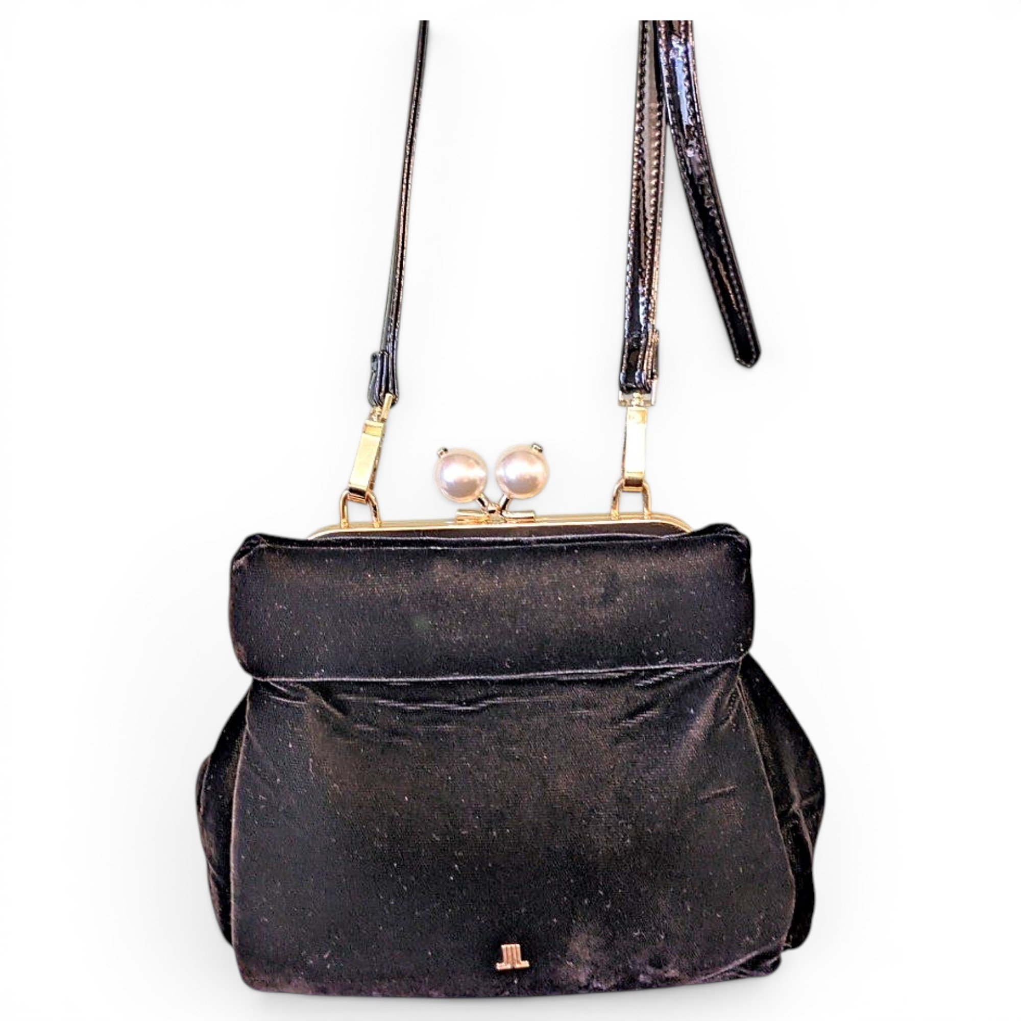 Velvet handbag