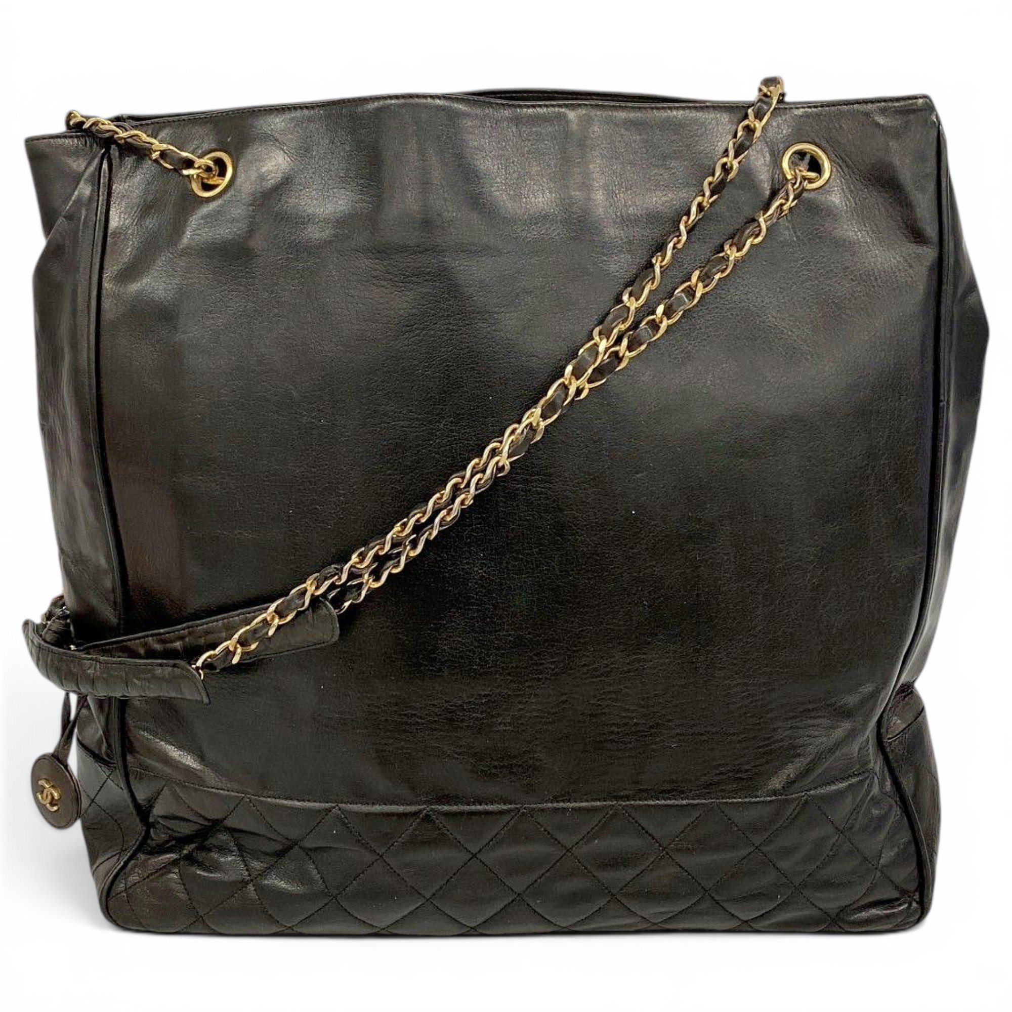 Leather tote