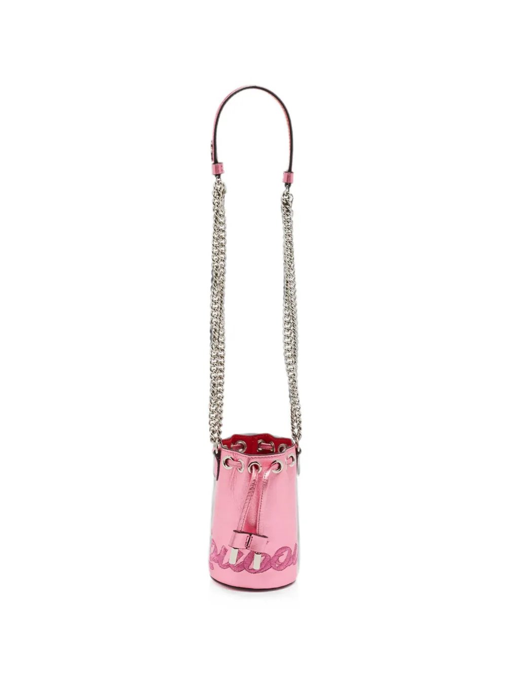 Christian Louboutin Marie Jane embroidered bucket bag