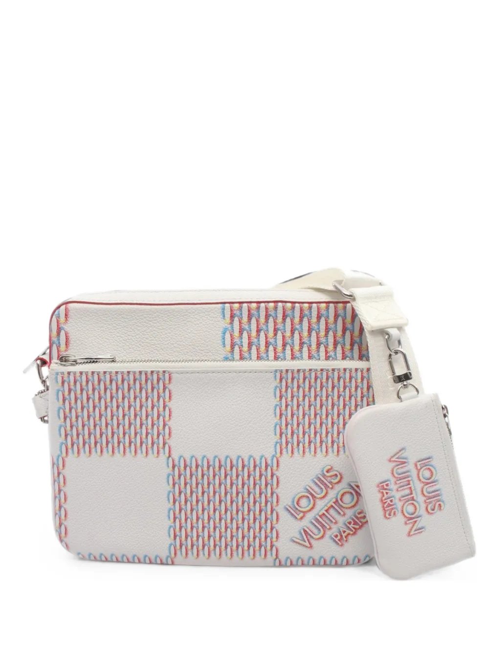 2000s Damier Giant Spray Trio messenger bag