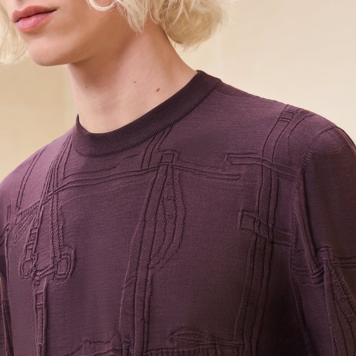 Grenat "Jeu De Points Harnais" Crewneck Sweater