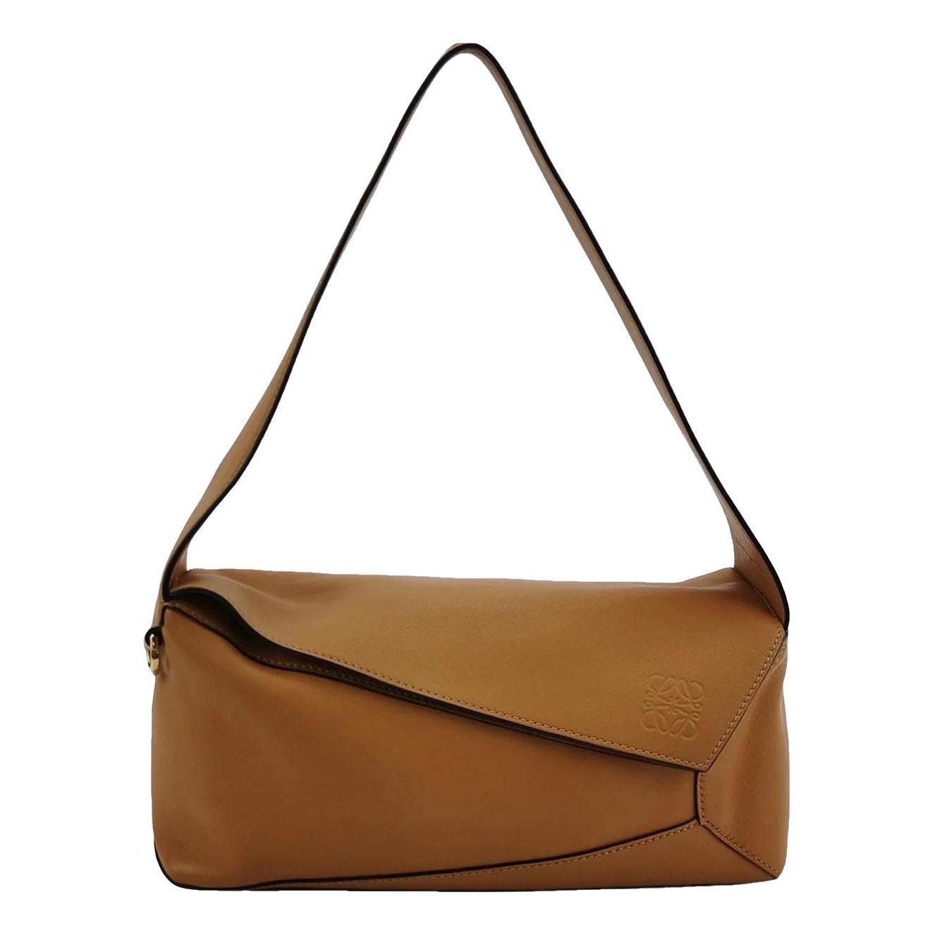 Puzzle leather handbag