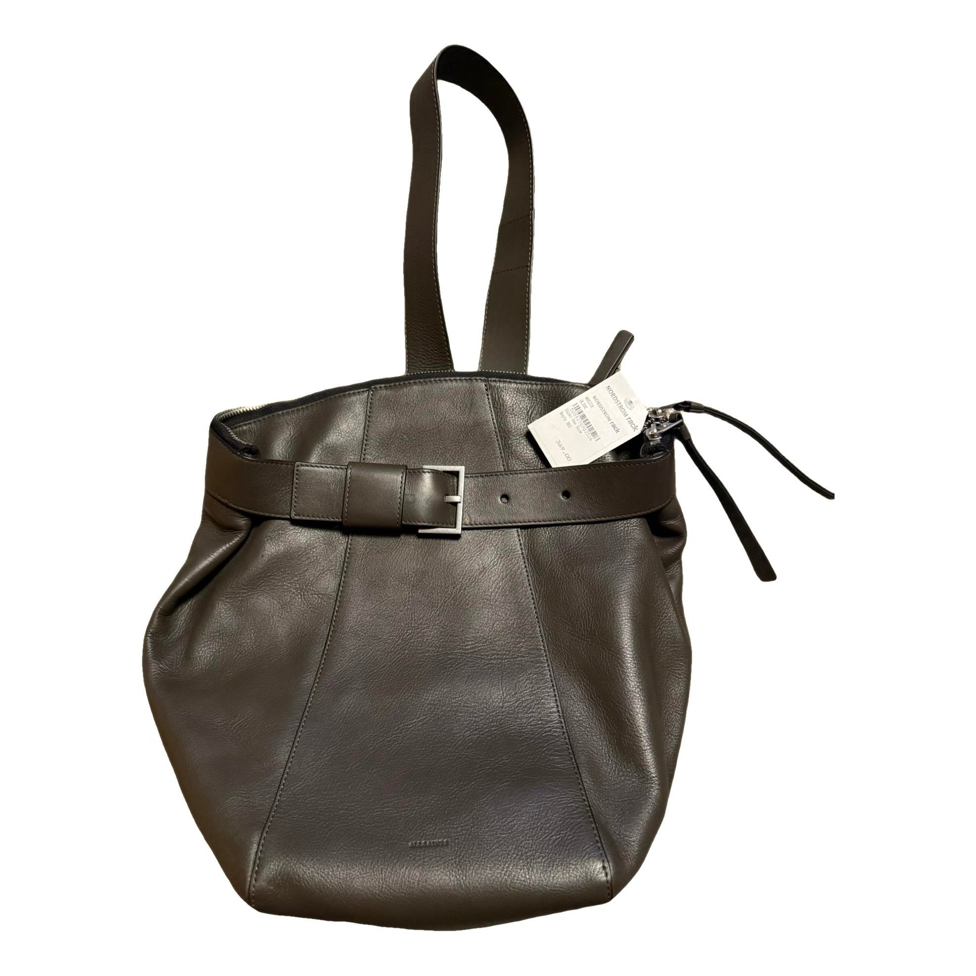 Leather backpack