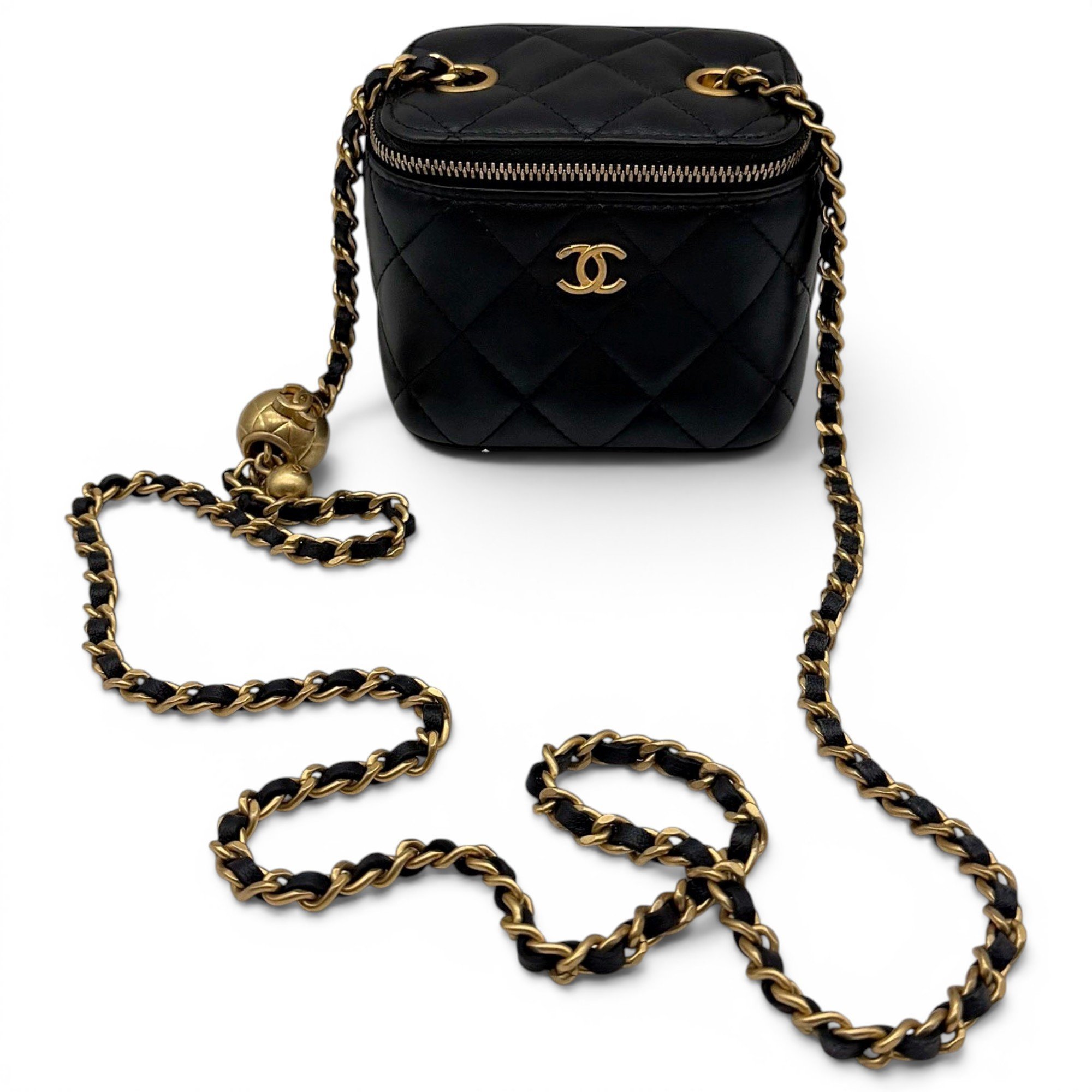 Trendy CC Vanity leather handbag