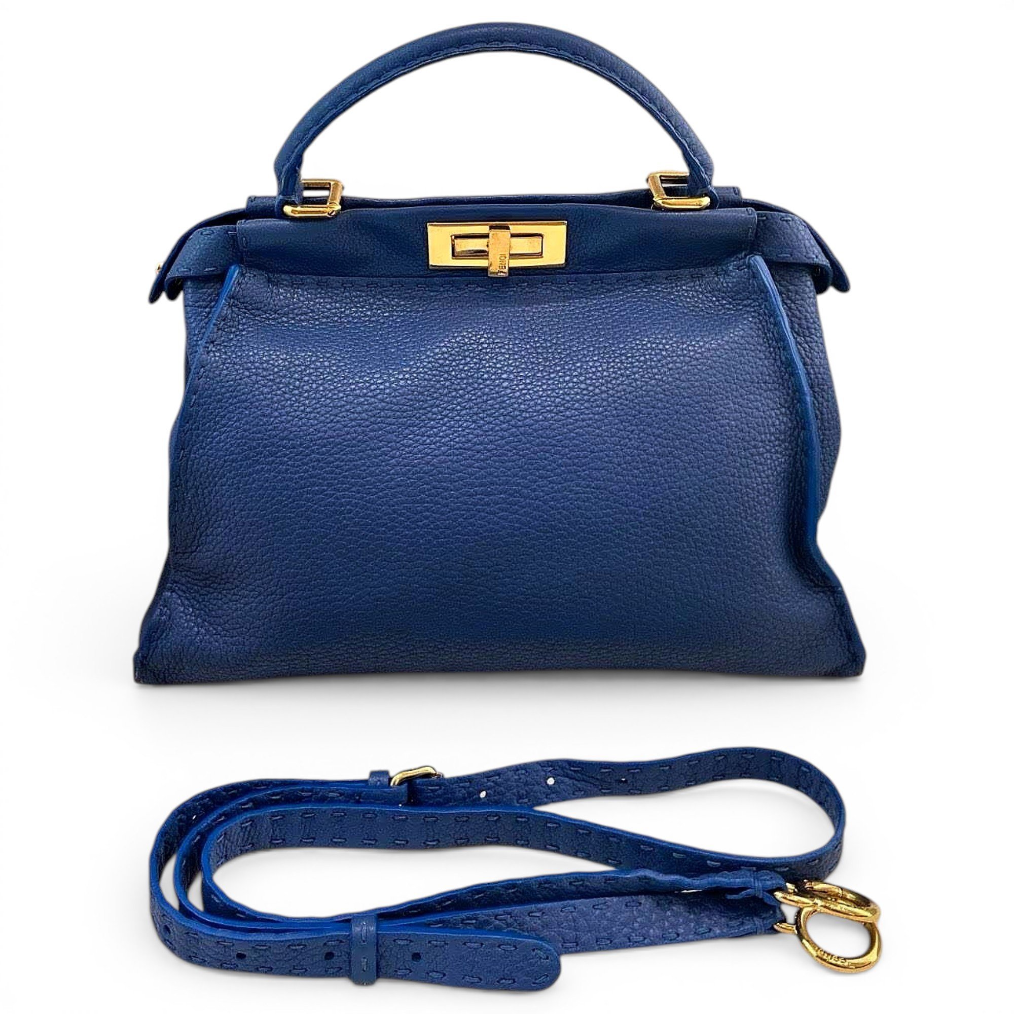 Peekaboo leather handbag