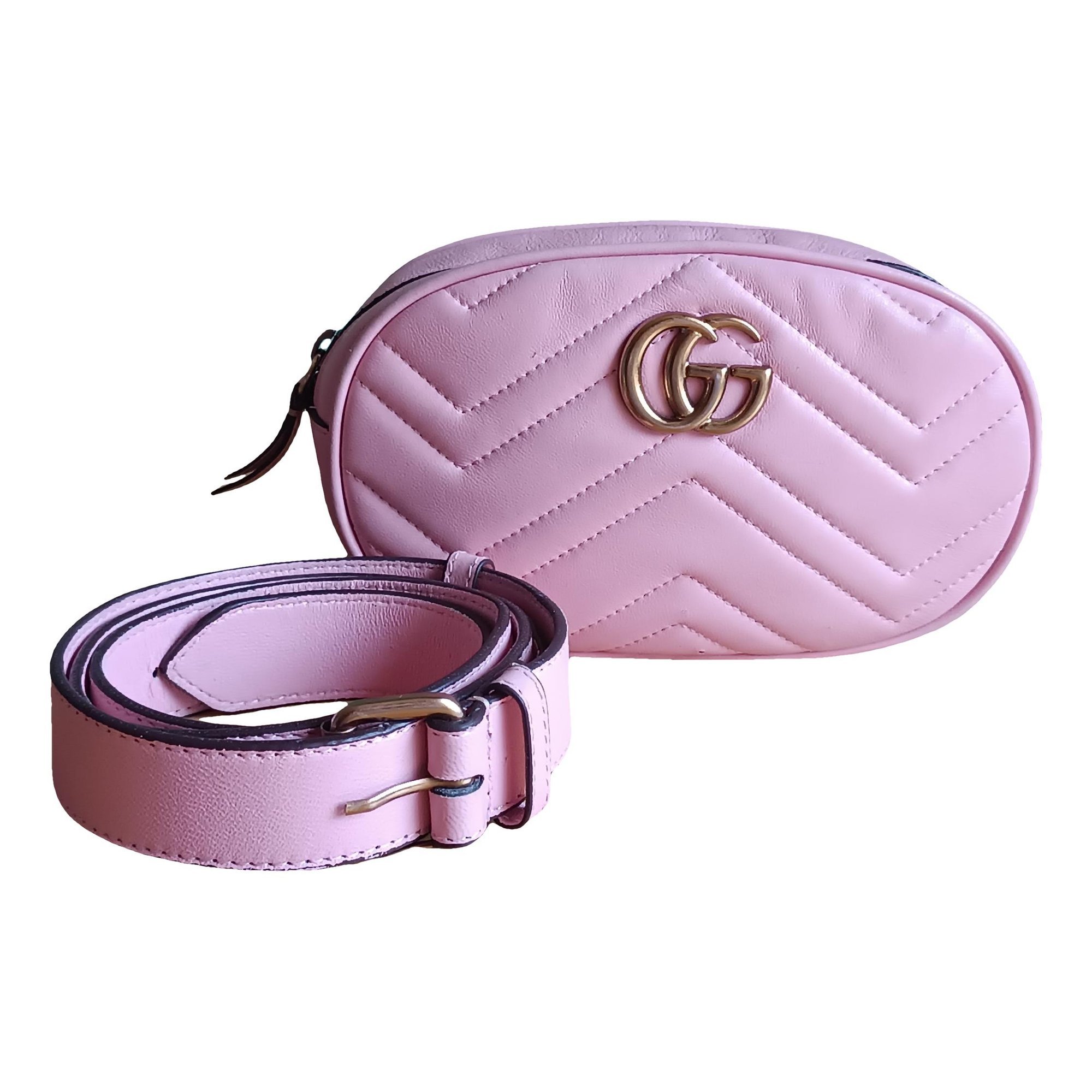 GG Marmont Oval leather handbag
