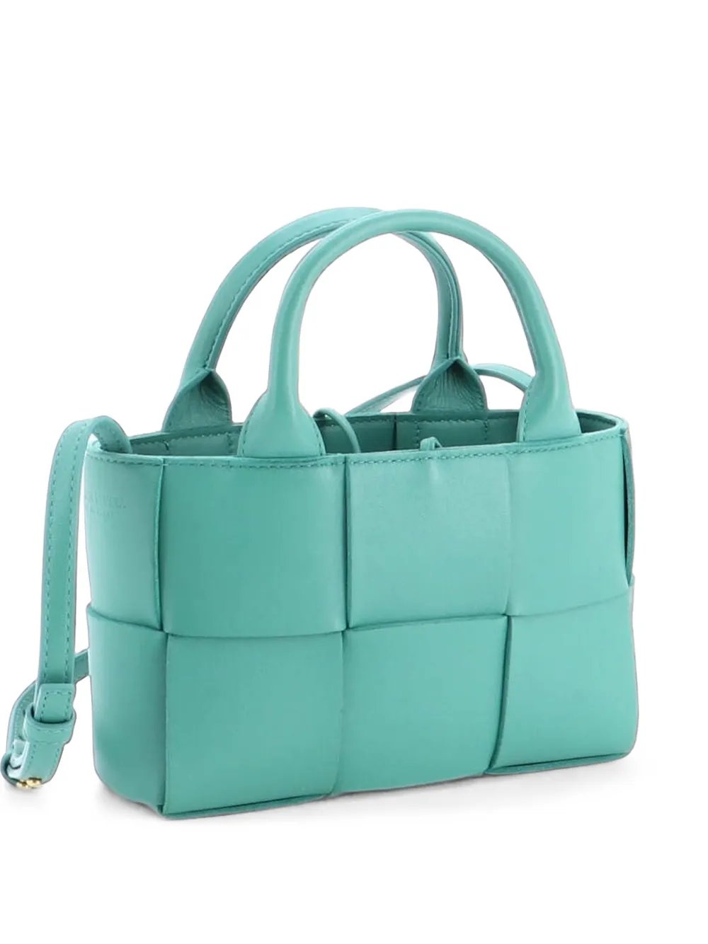 Arco Maxi Intrecciato Leather Candy tote bag