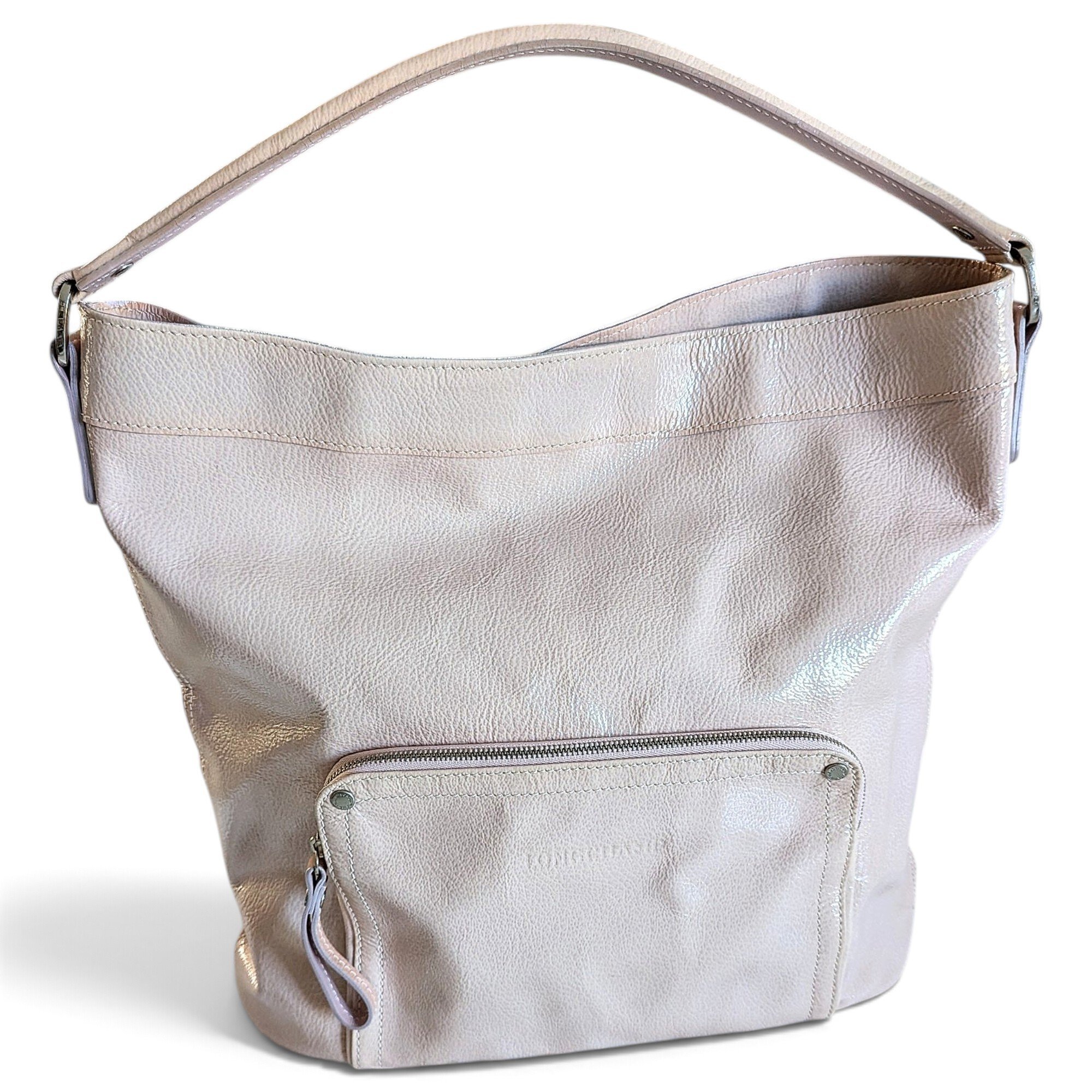 Patent leather handbag
