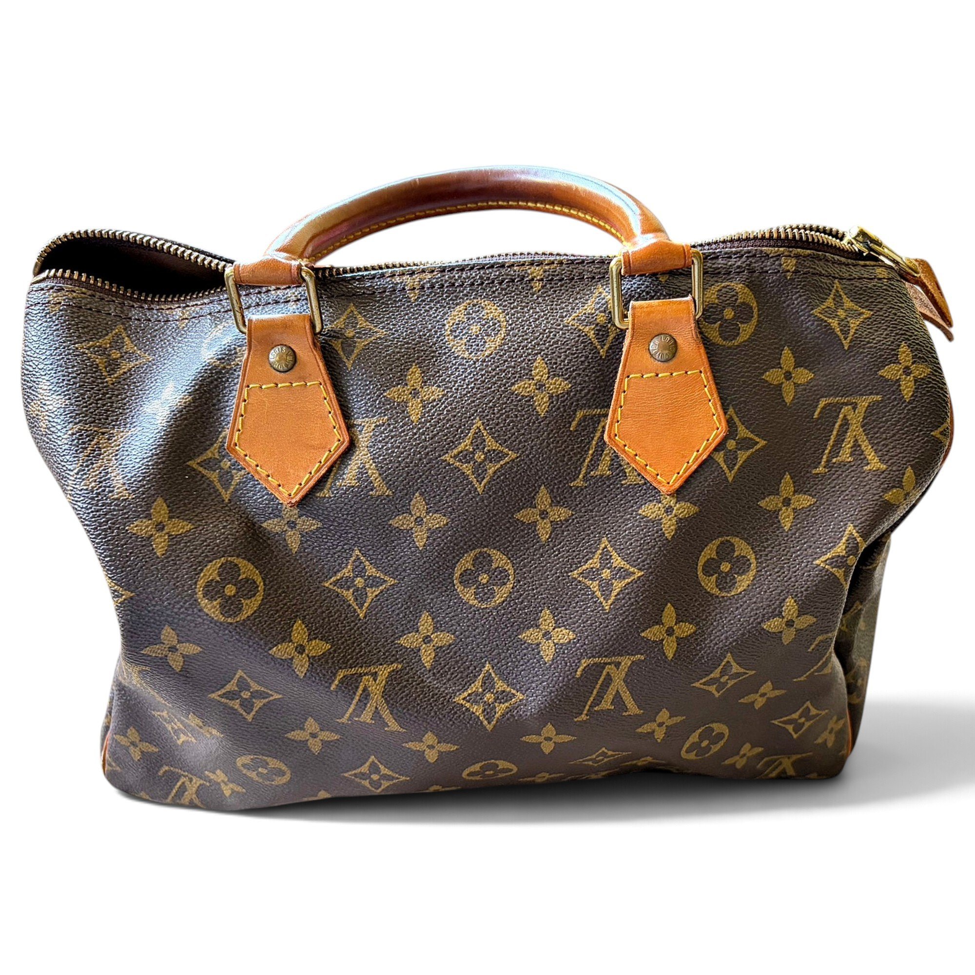 Speedy leather handbag