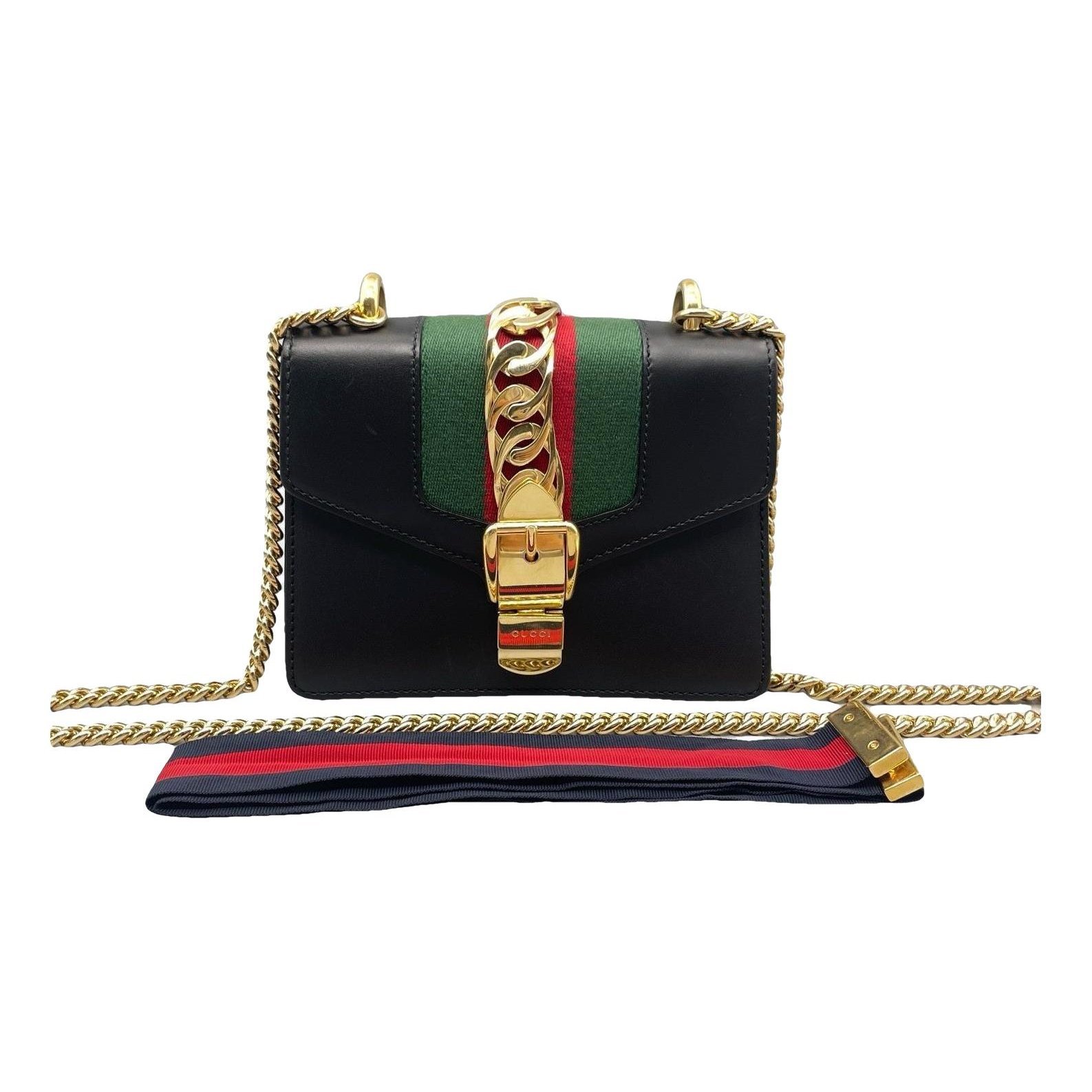 Sylvie Flap Chain leather handbag