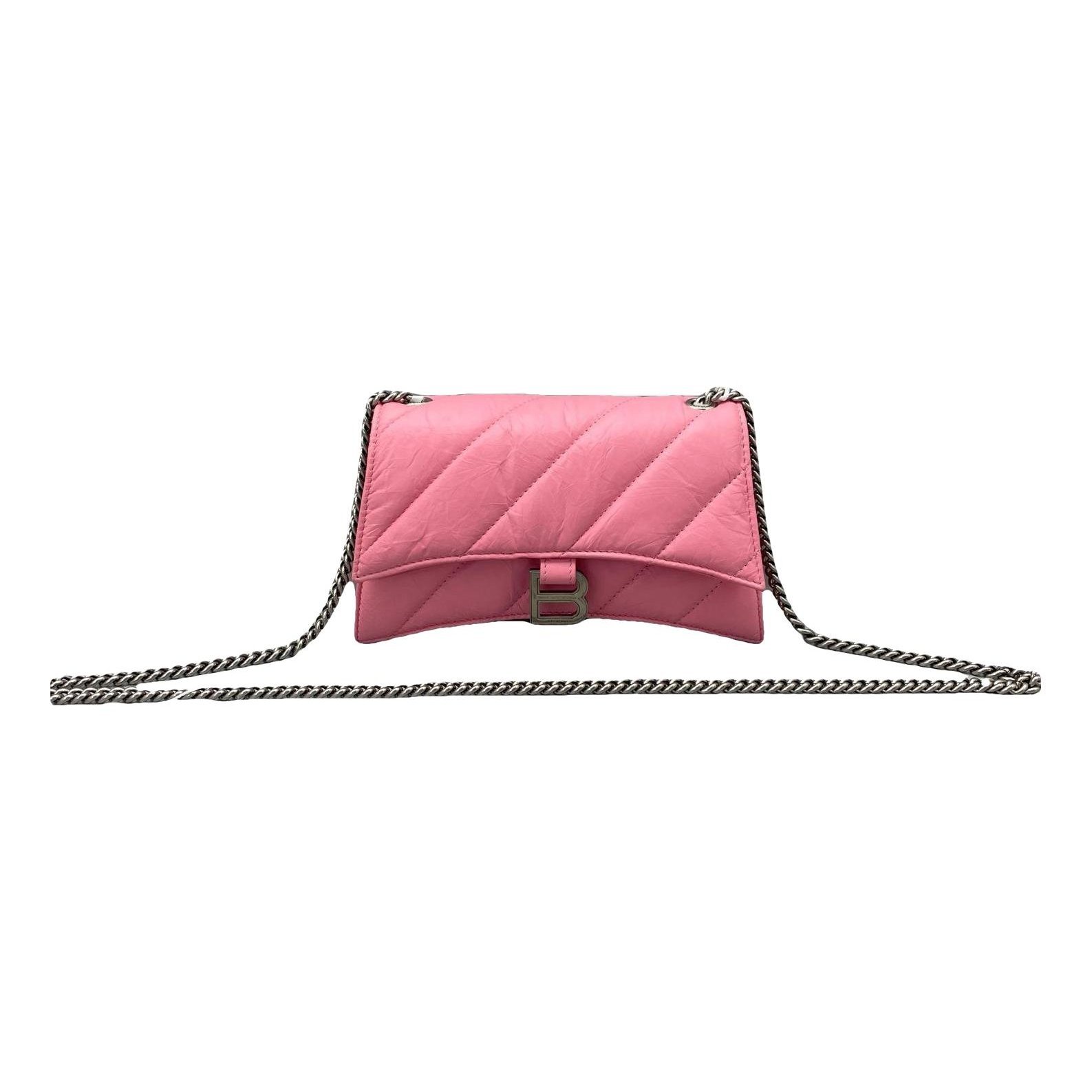 Crush leather handbag