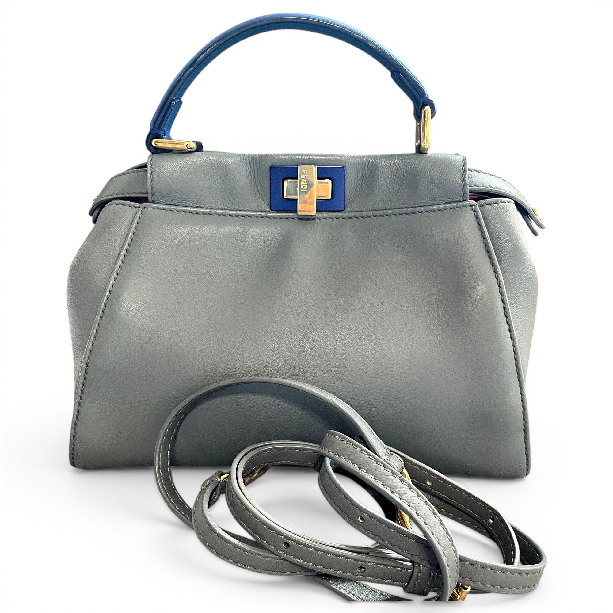 Peekaboo leather handbag