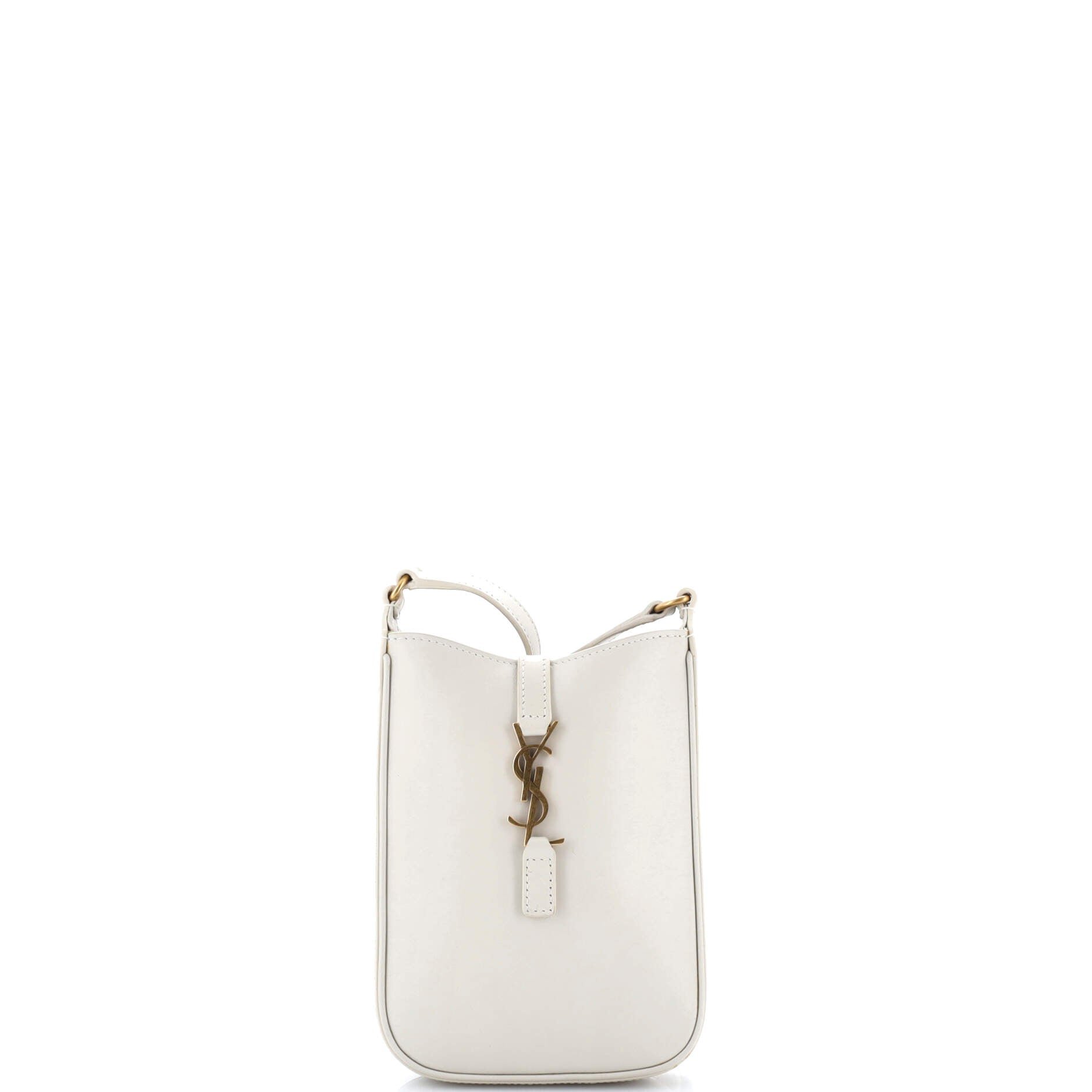 Saint Laurent Le 5 a 7 Vertical Shoulder Bag Leather Mini