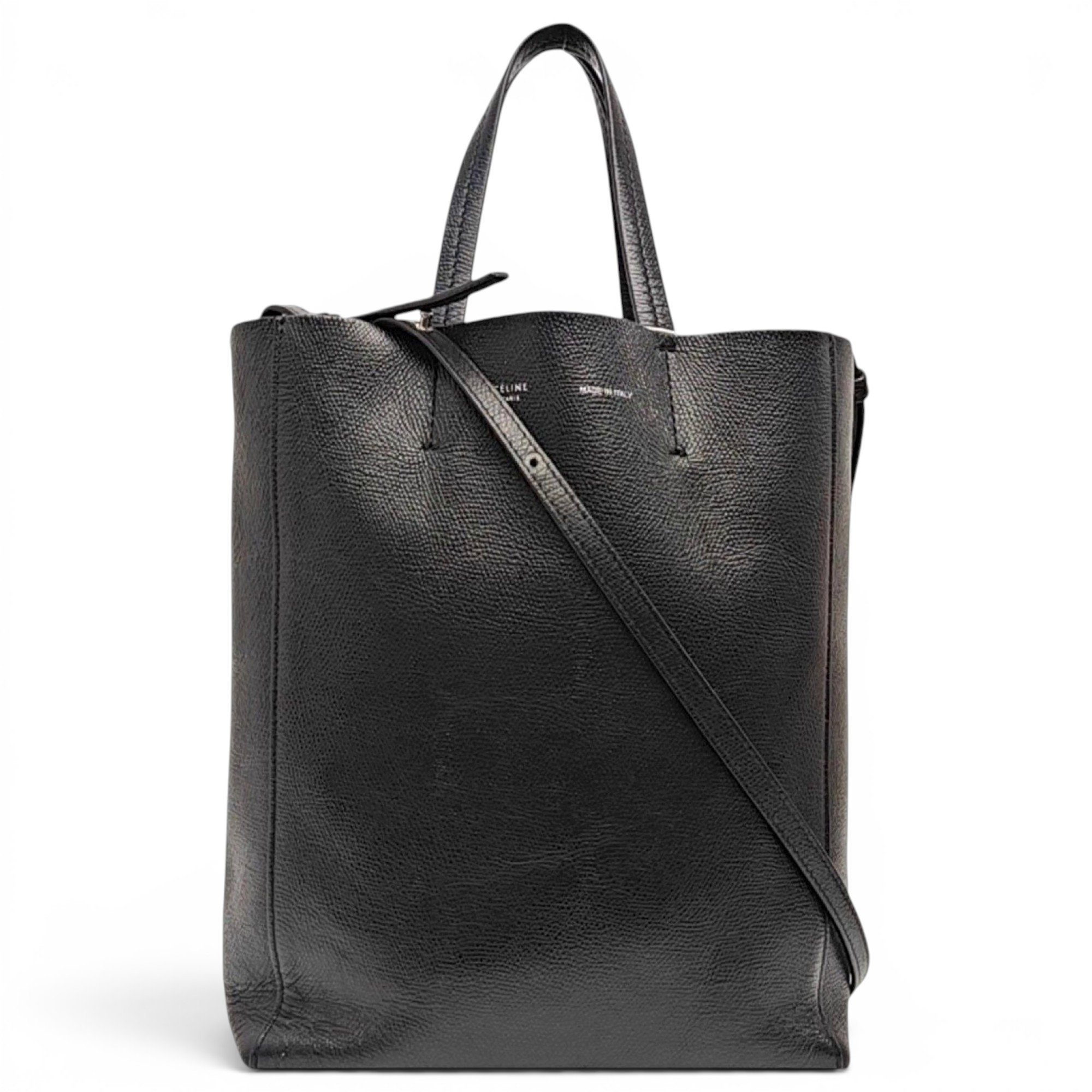 Cabas leather tote
