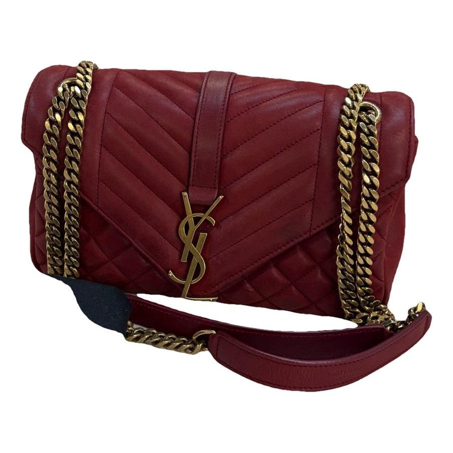 Envelope leather handbag