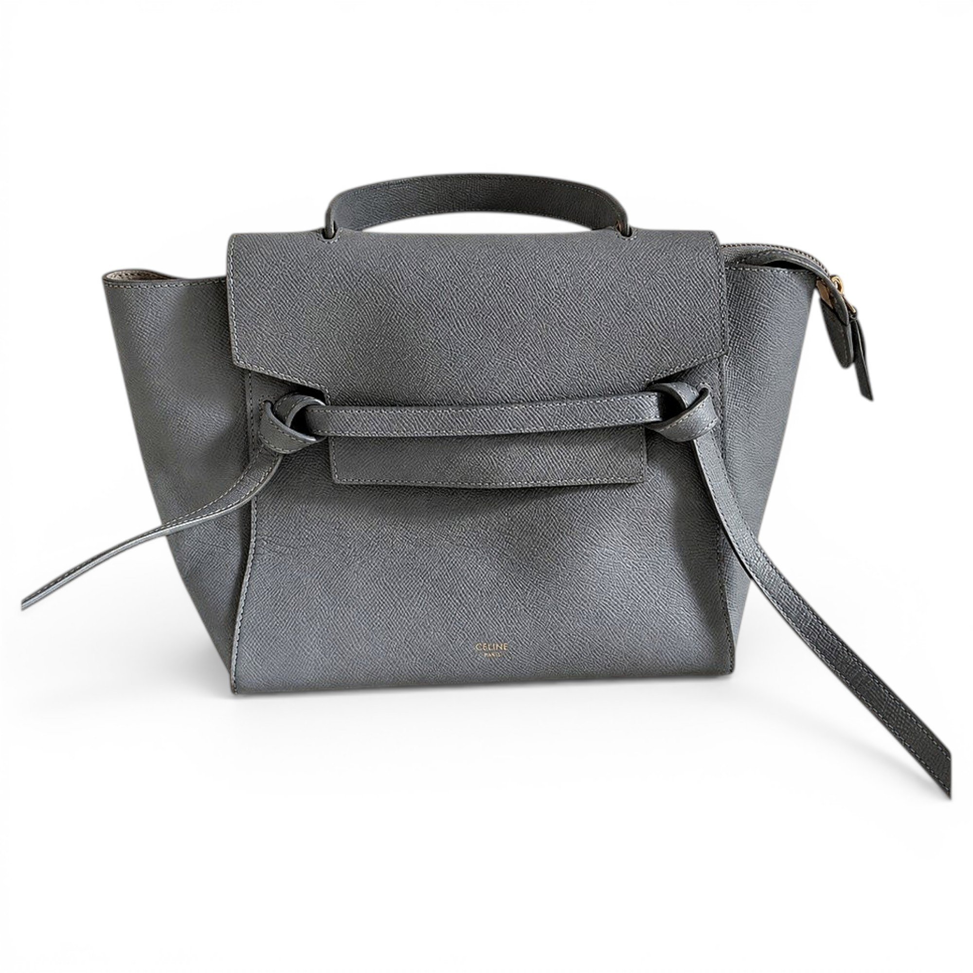 Belt leather crossbody bag