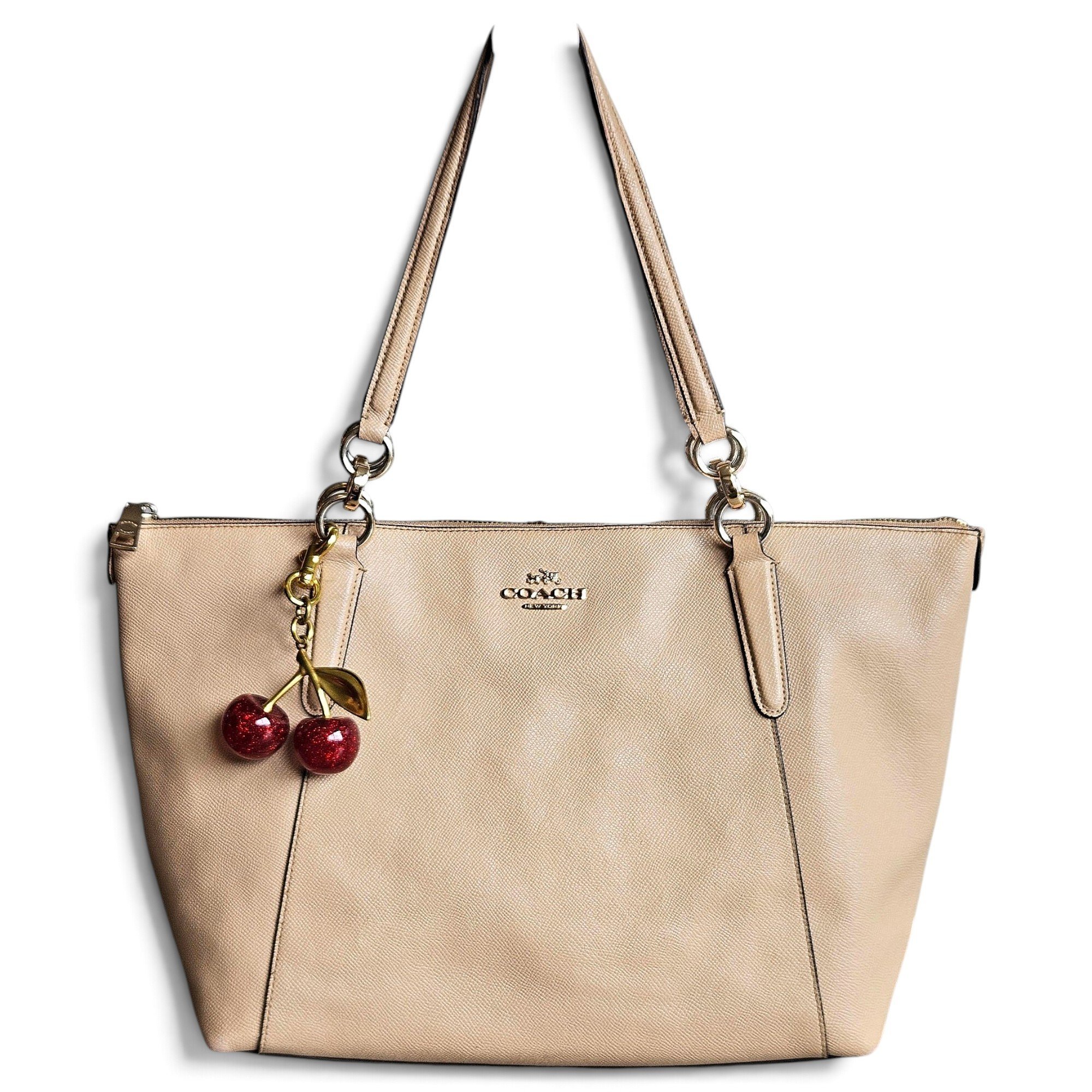 CITY ZIP TOTE leather tote