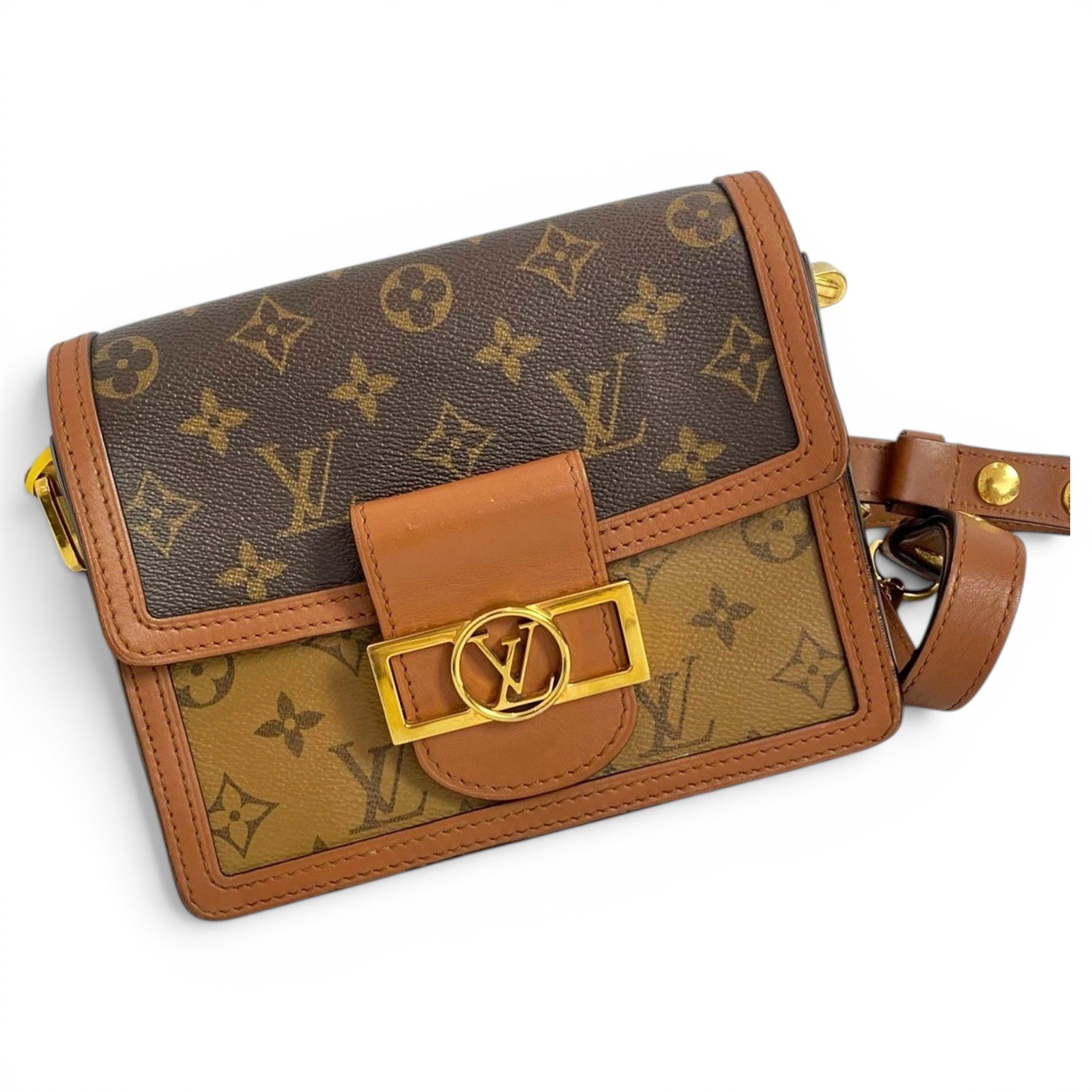 Dauphine leather handbag