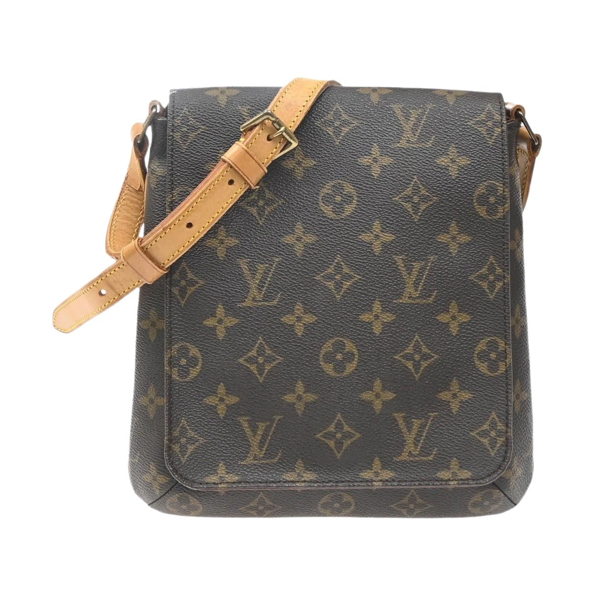 Musette leather handbag