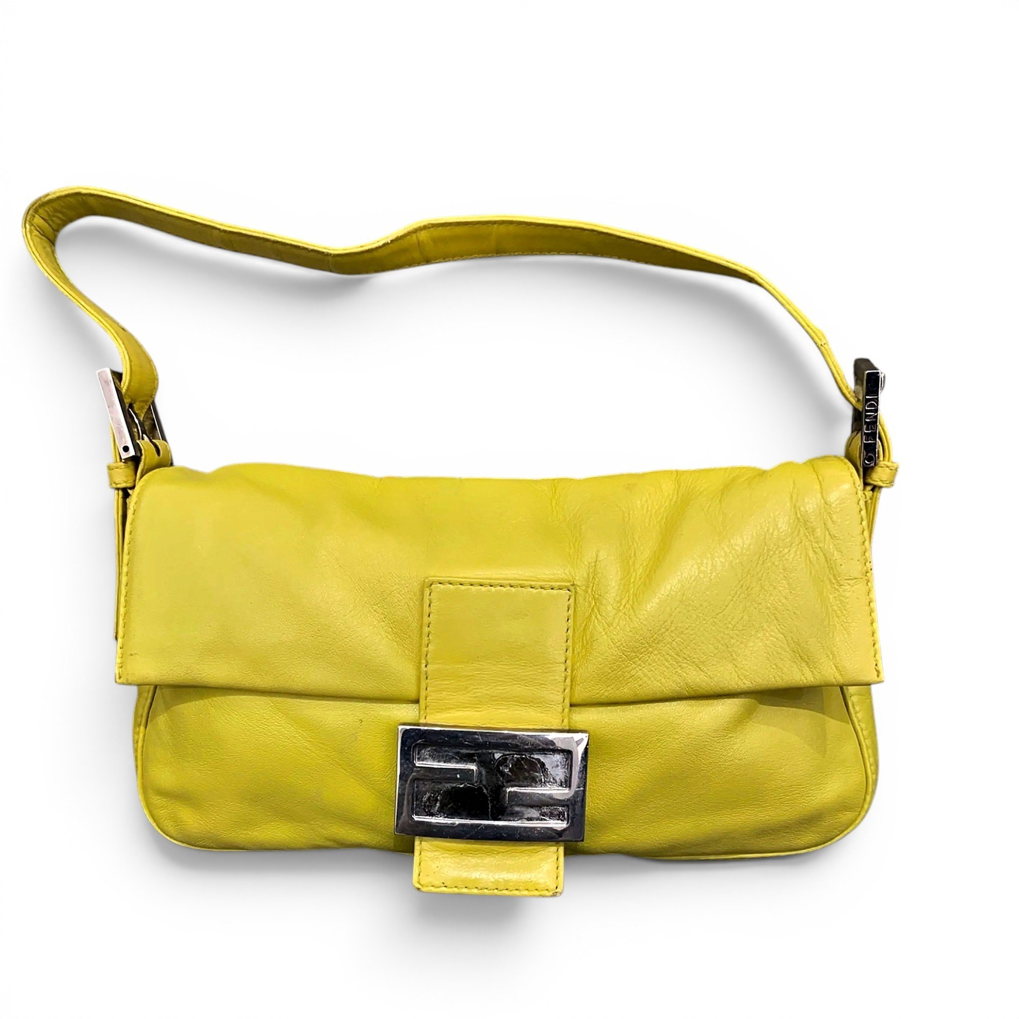 Baguette leather handbag