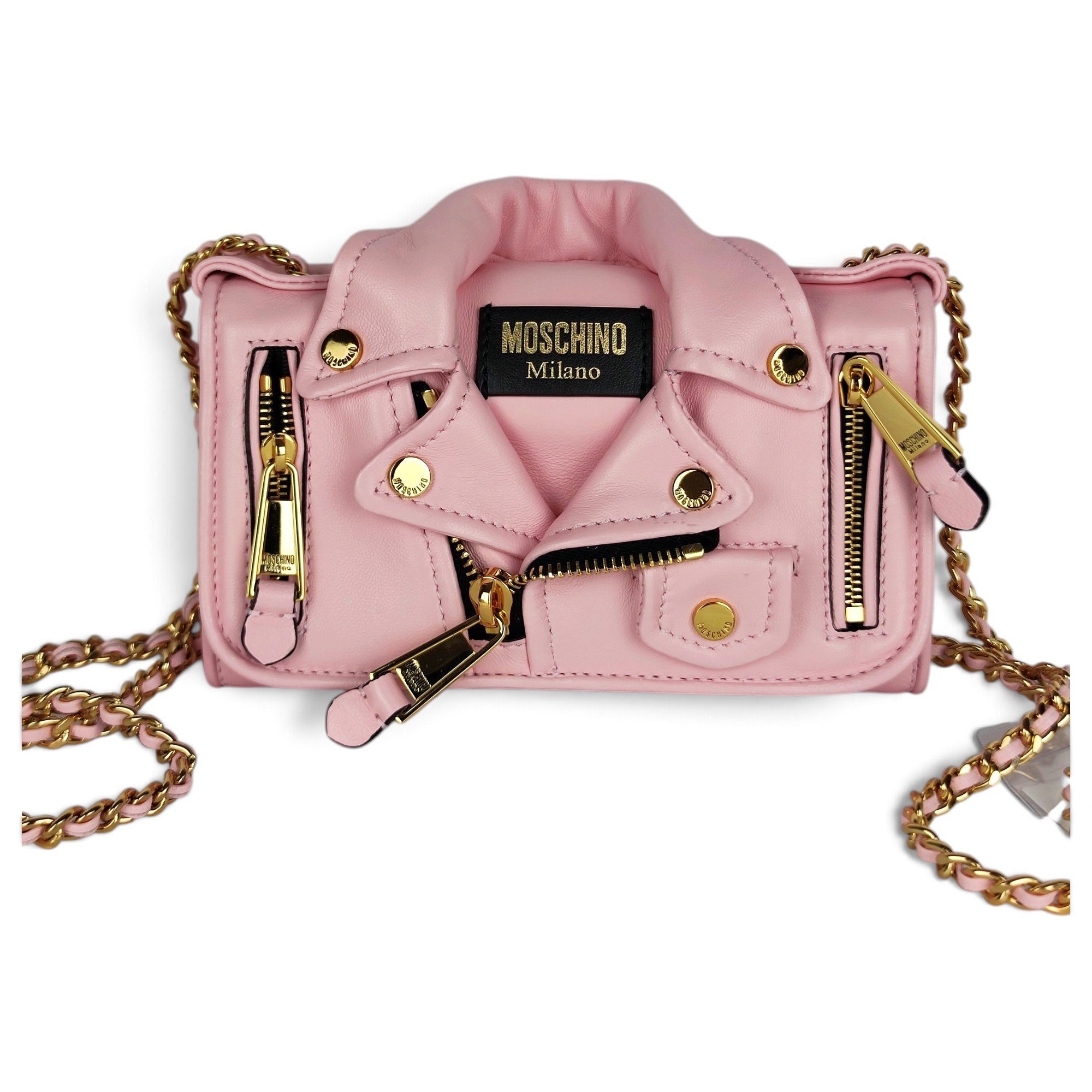 Moschino Biker leather handbag