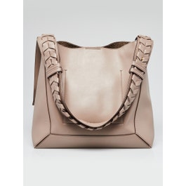 Stella McCartney Grey Faux Leather Medium Hobo Bag