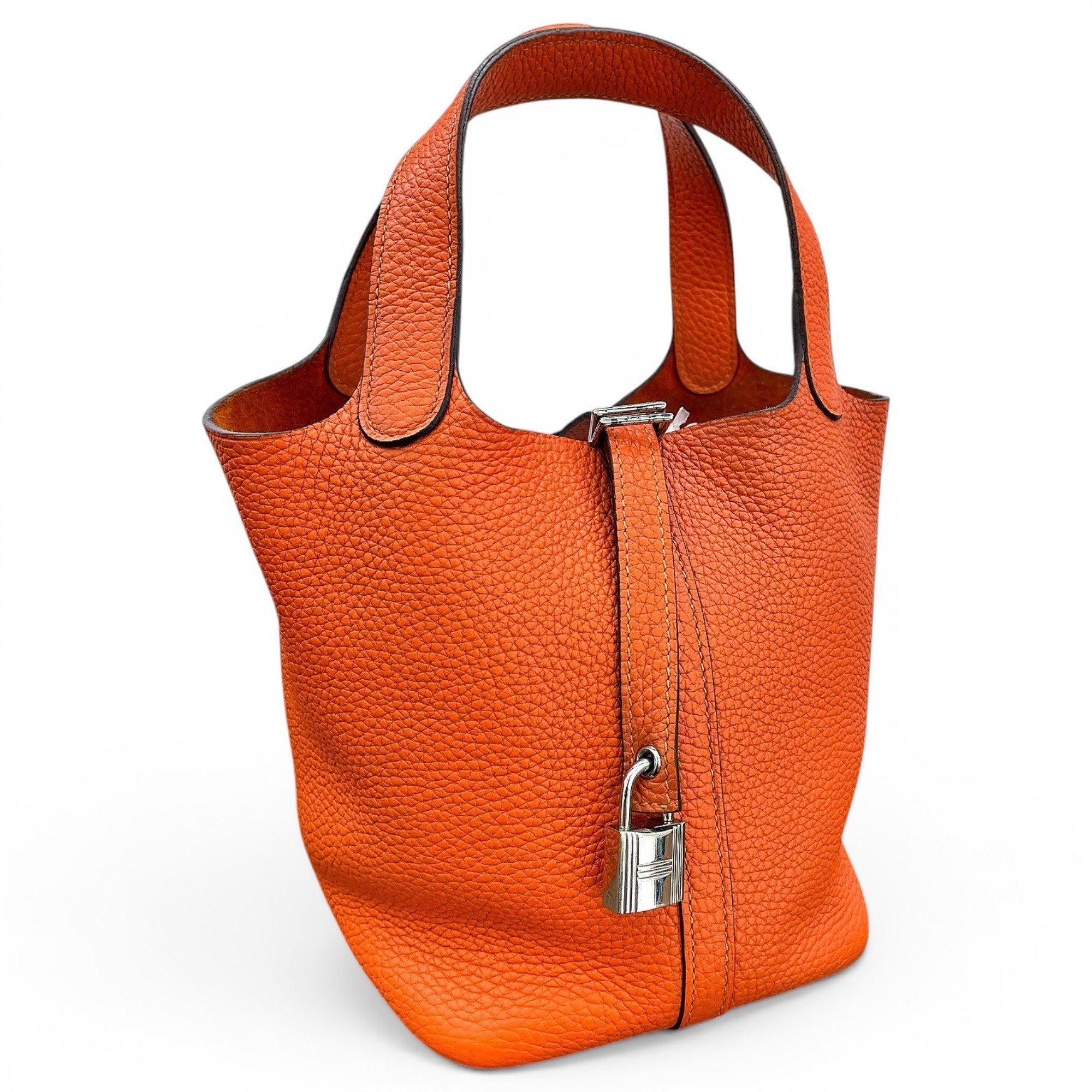 Picotin leather handbag