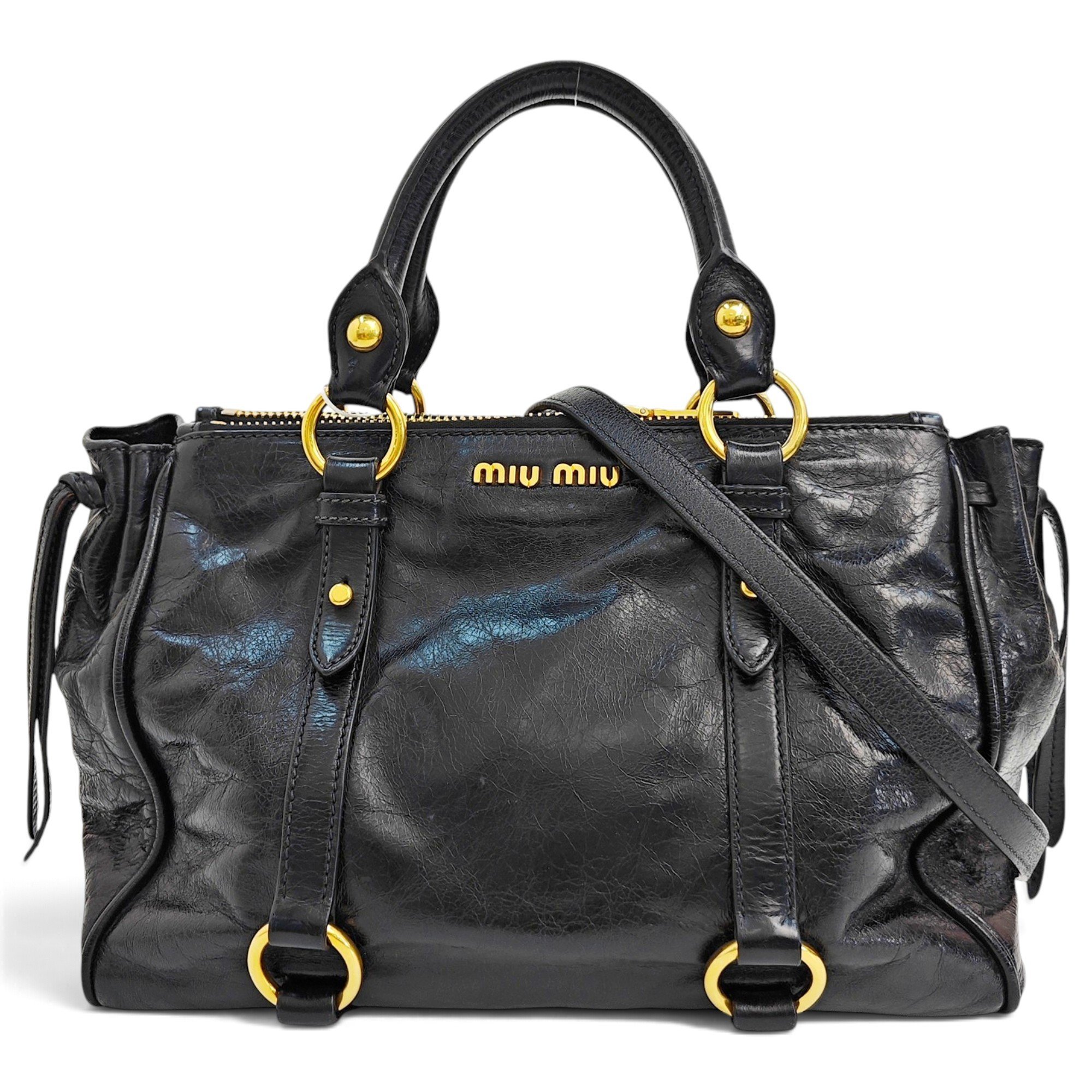 Miu Miu Vitello leather crossbody bag