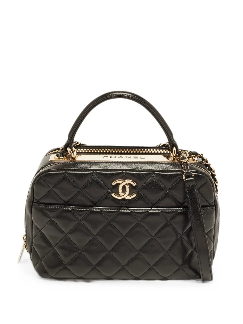 Trendy CC Bowling quilted tote bag