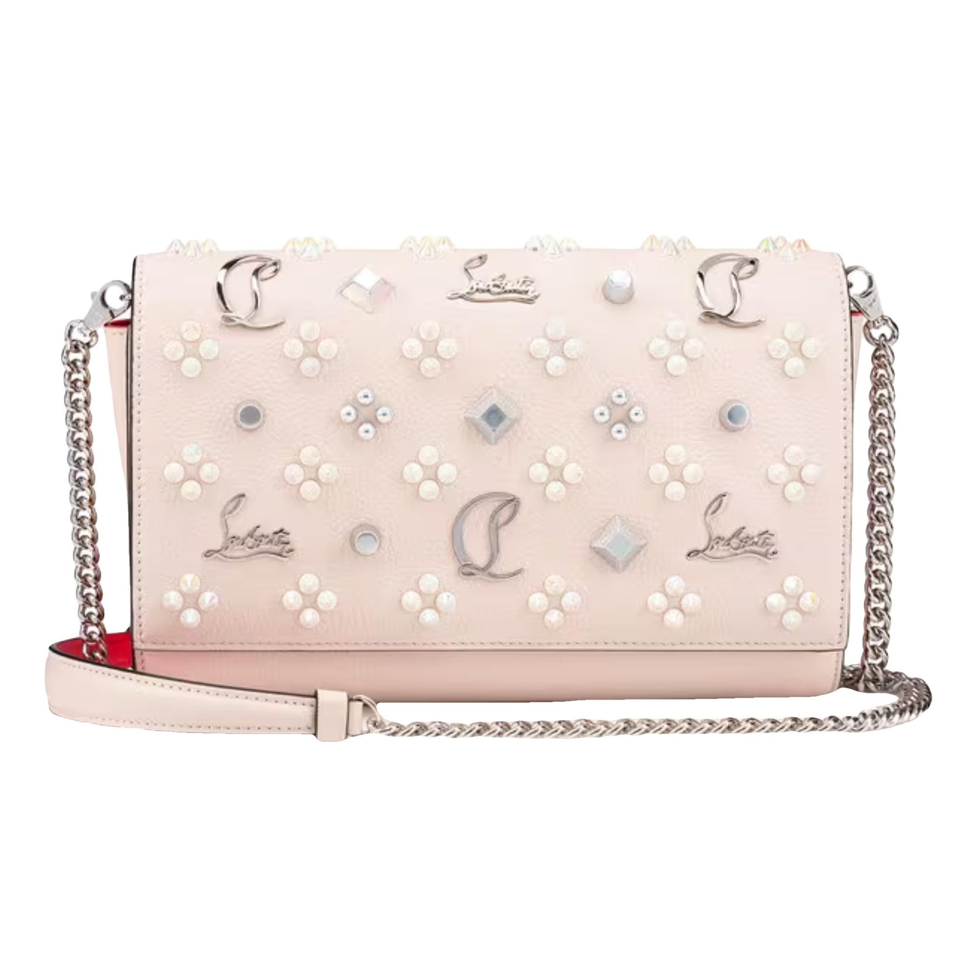 Leather clutch bag