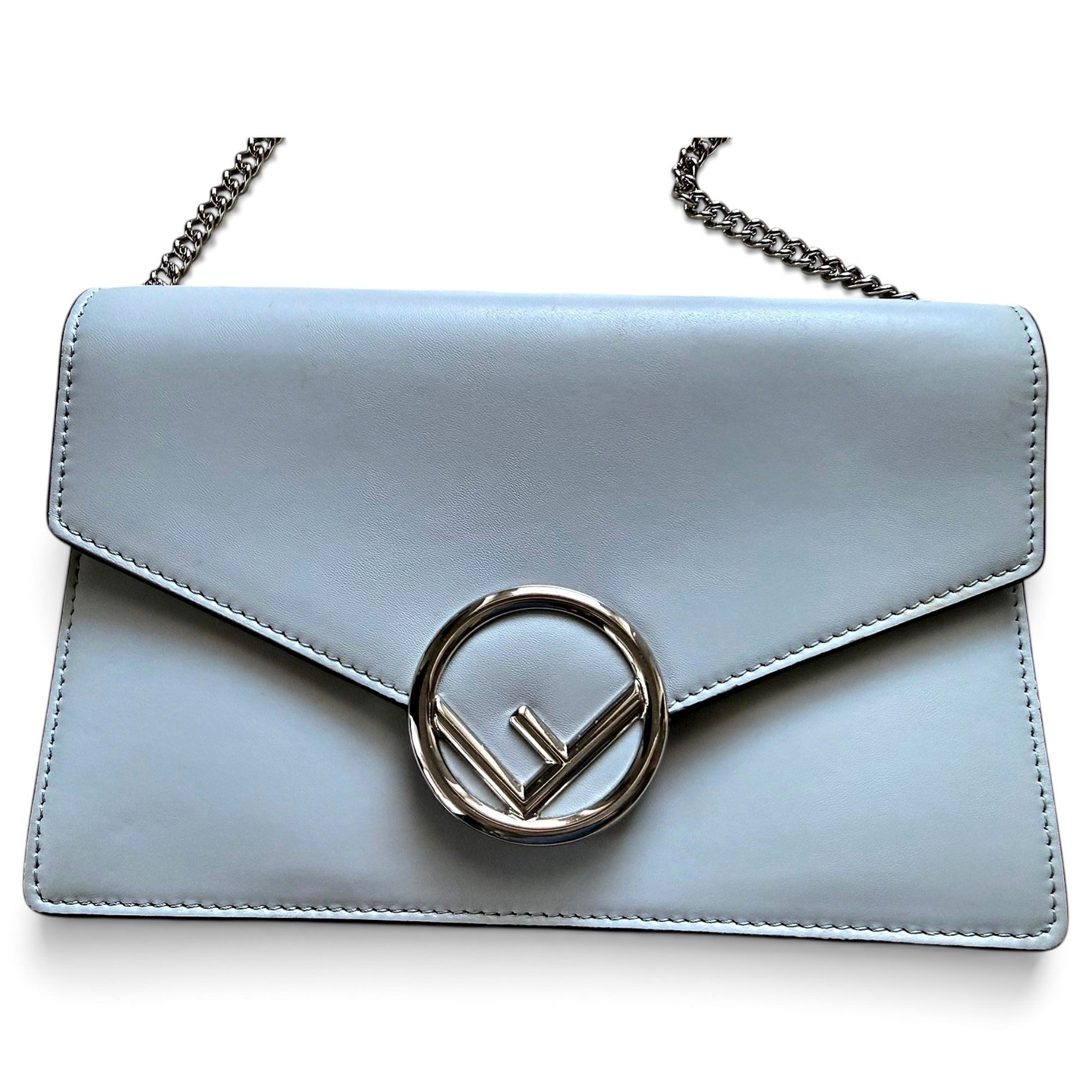 Wallet On Chain leather crossbody bag