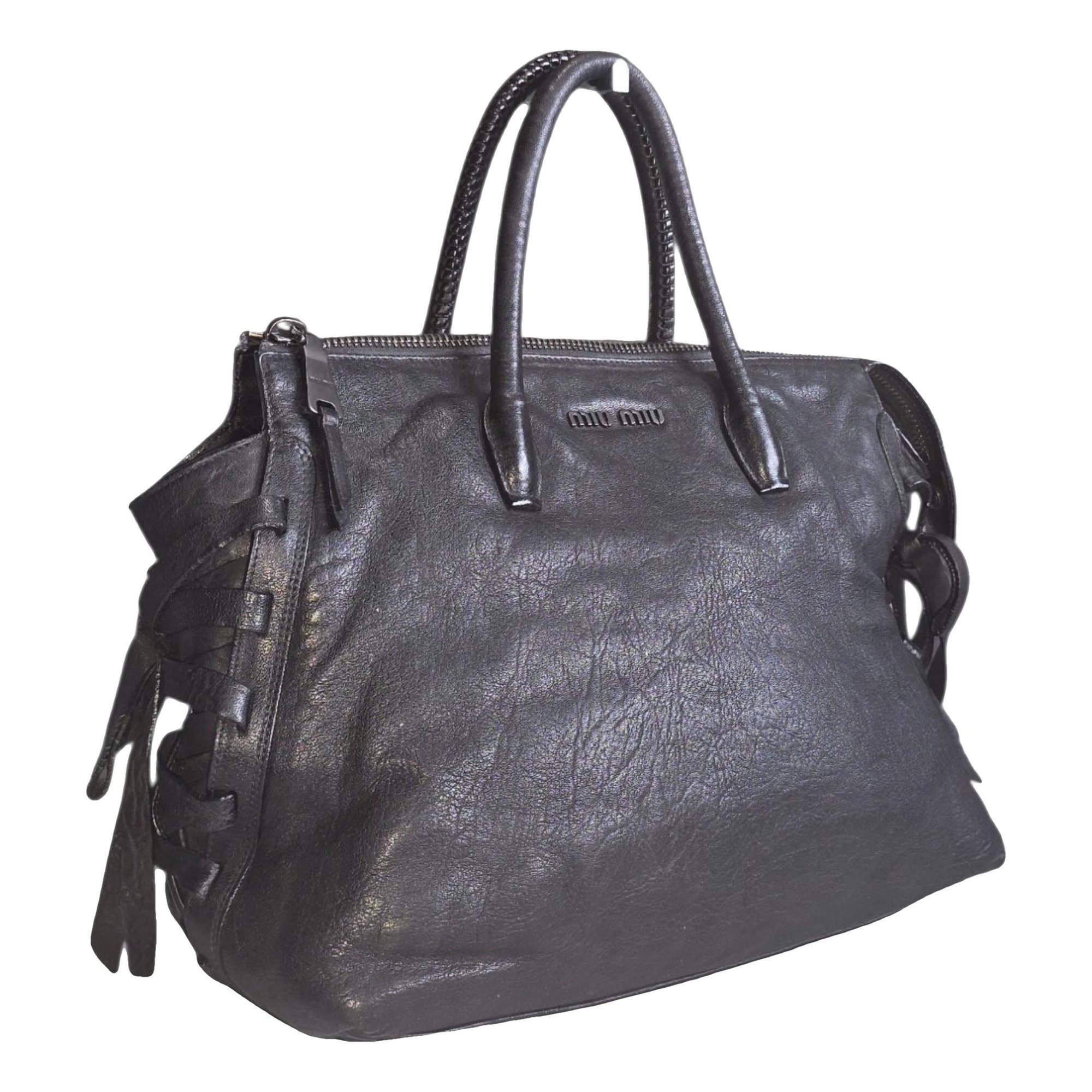 Leather tote
