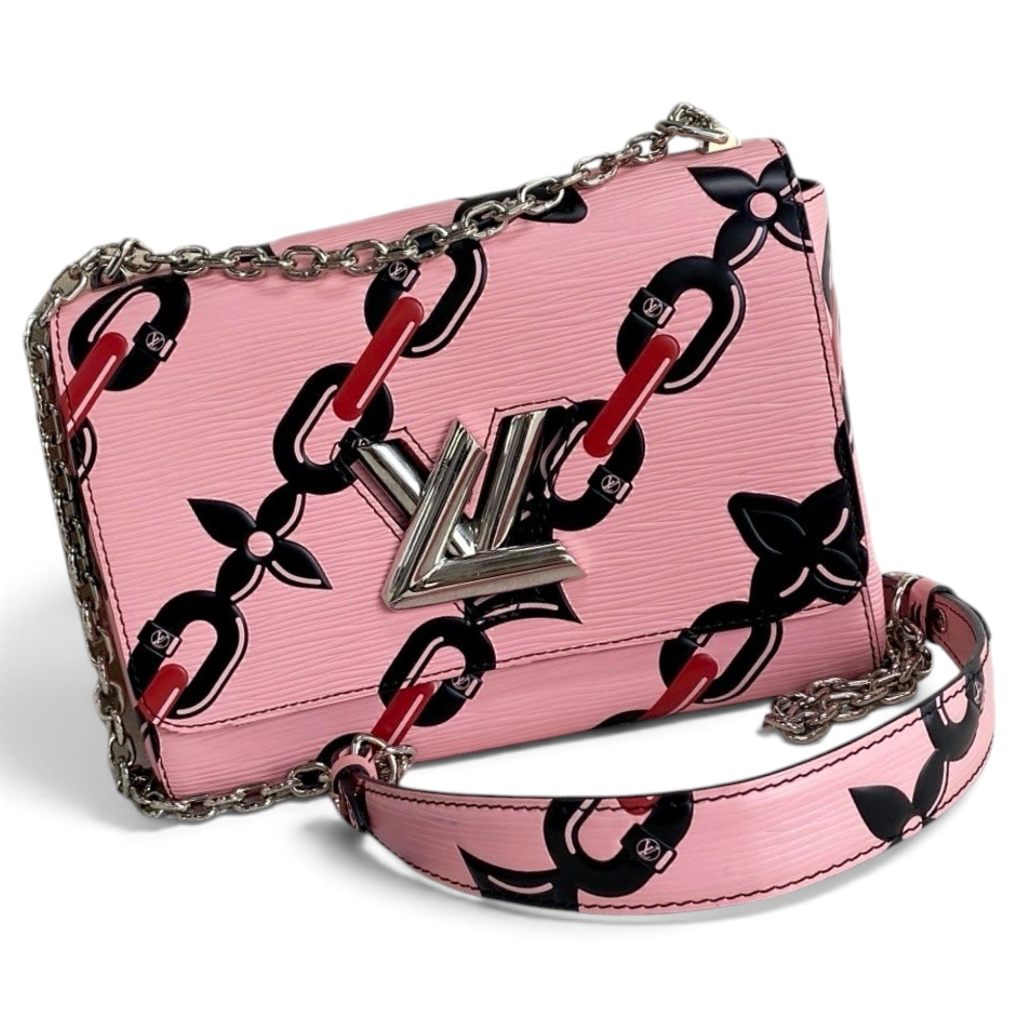 Twist leather handbag