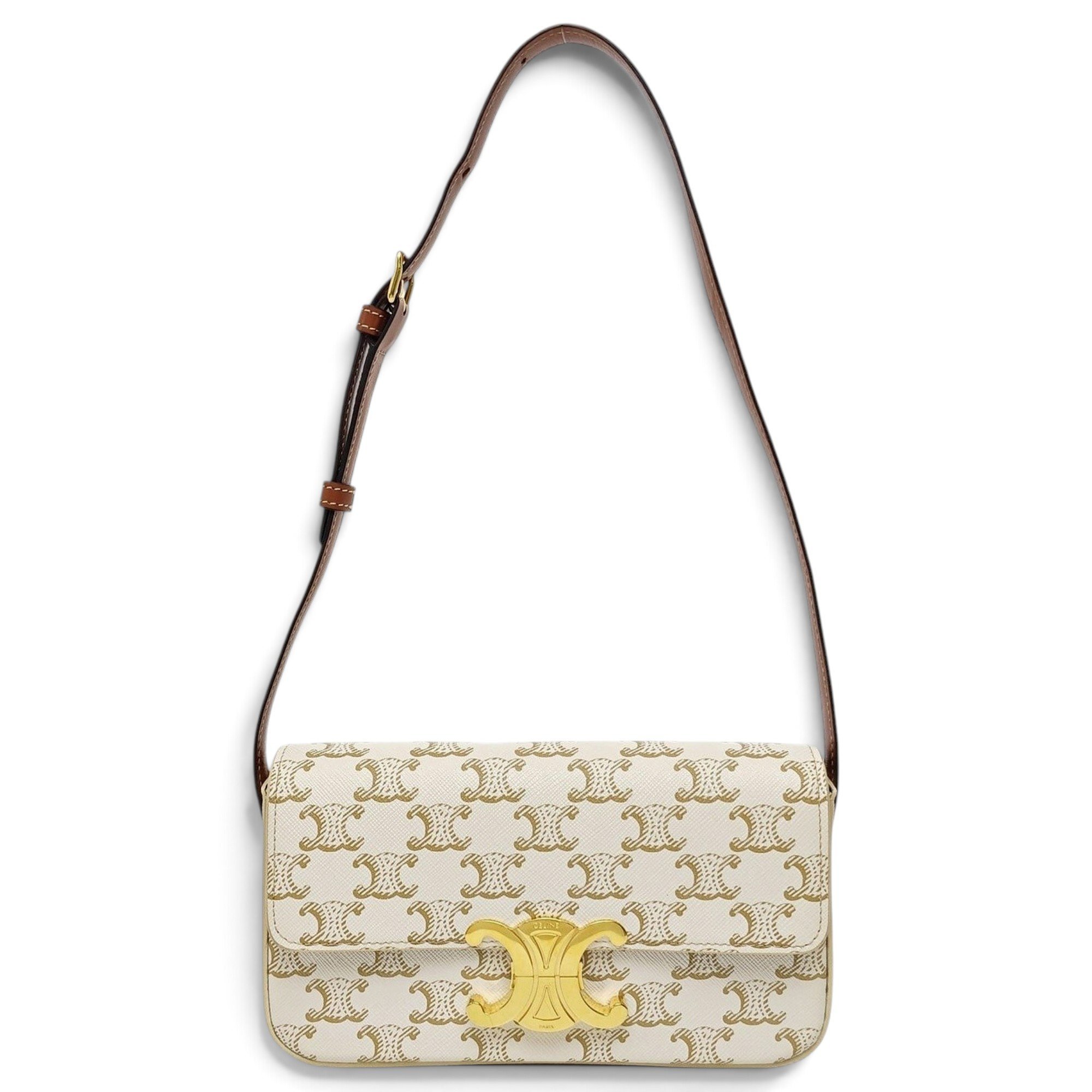 Triomphe leather handbag