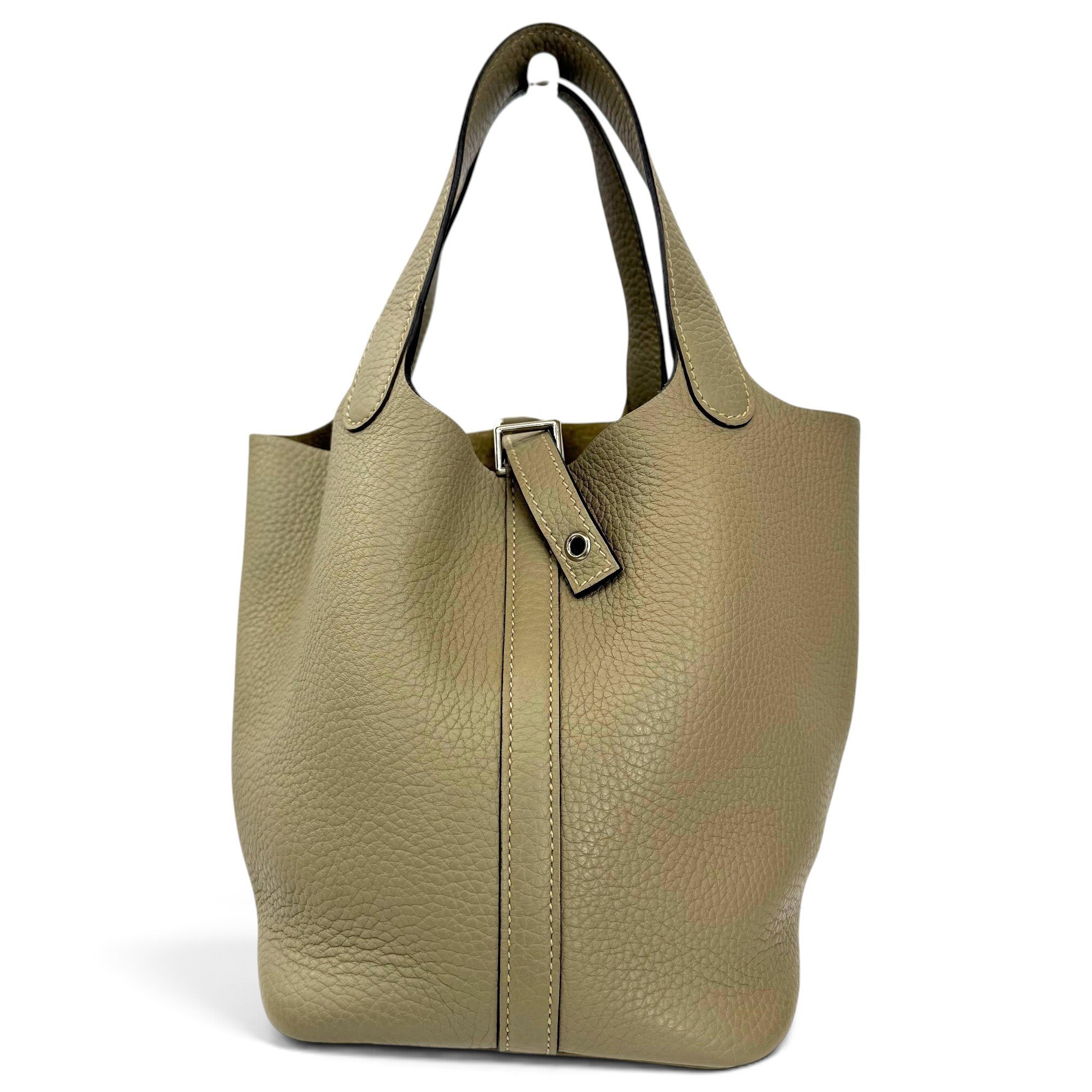 Picotin leather tote